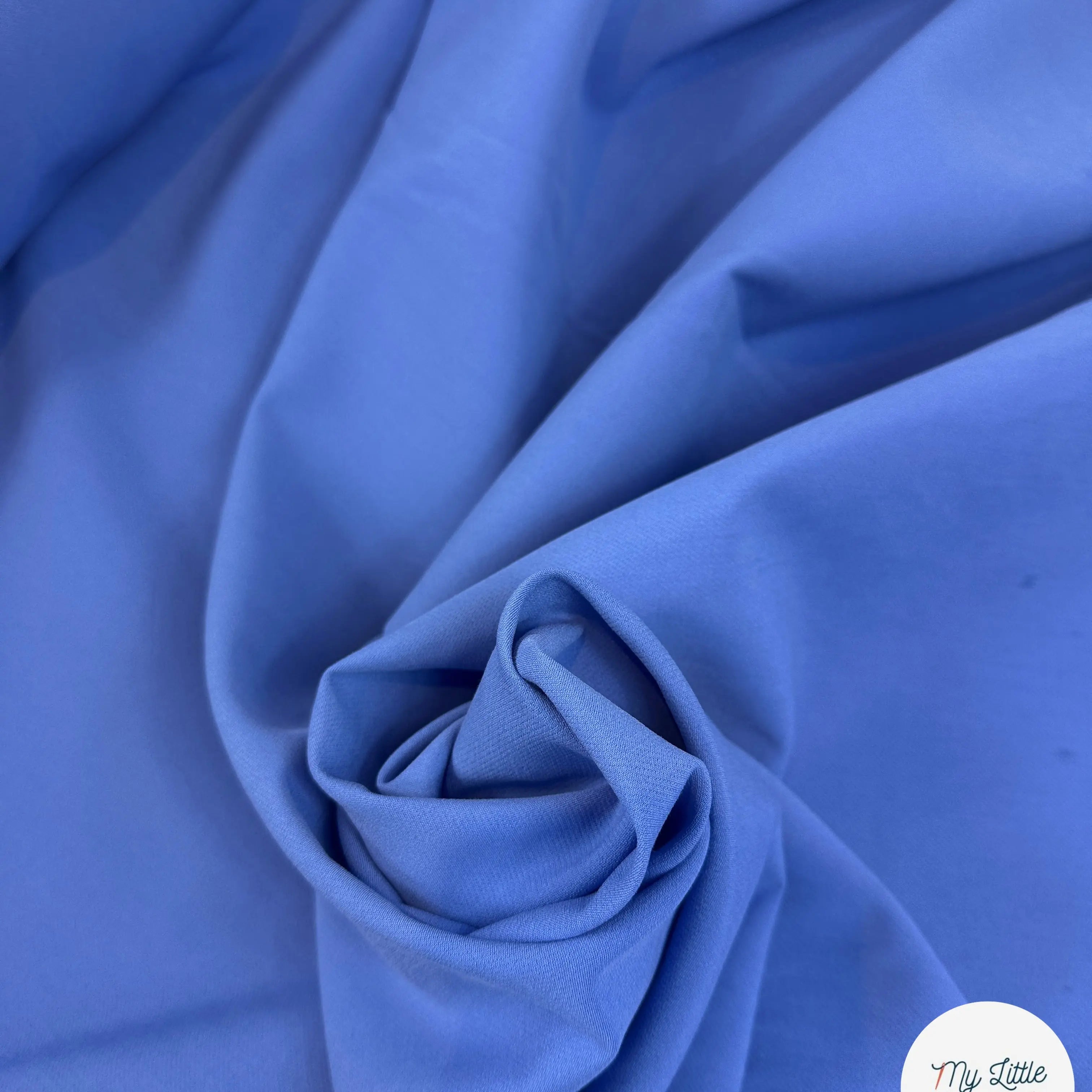 GABARDINE POLYVISCOSE STRETCH STORM BLUE MSO