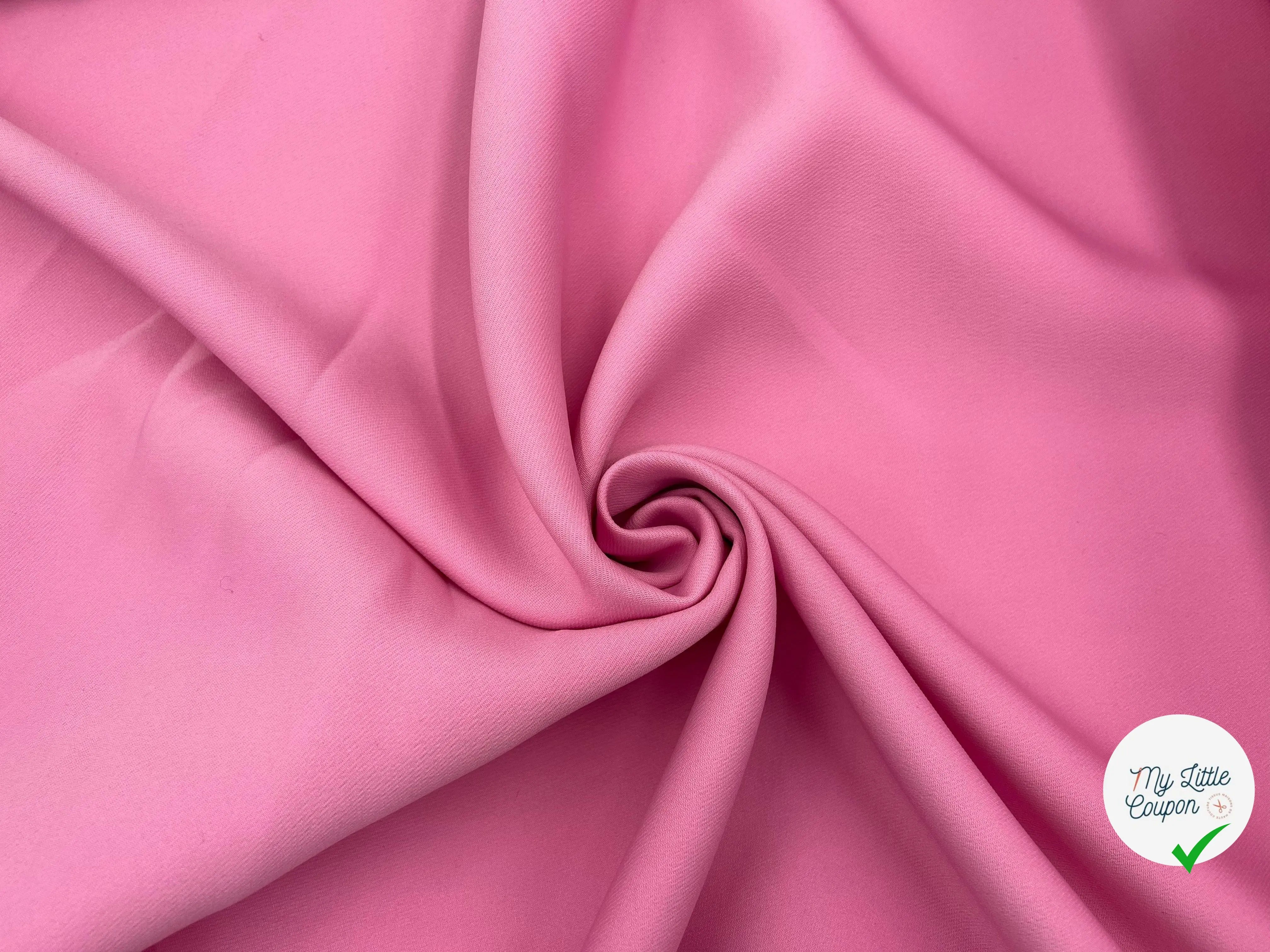 GABARDINE PRESTIGE COLORI ROSE CHEWING GUM - My Little Coupon - tissu - coudre