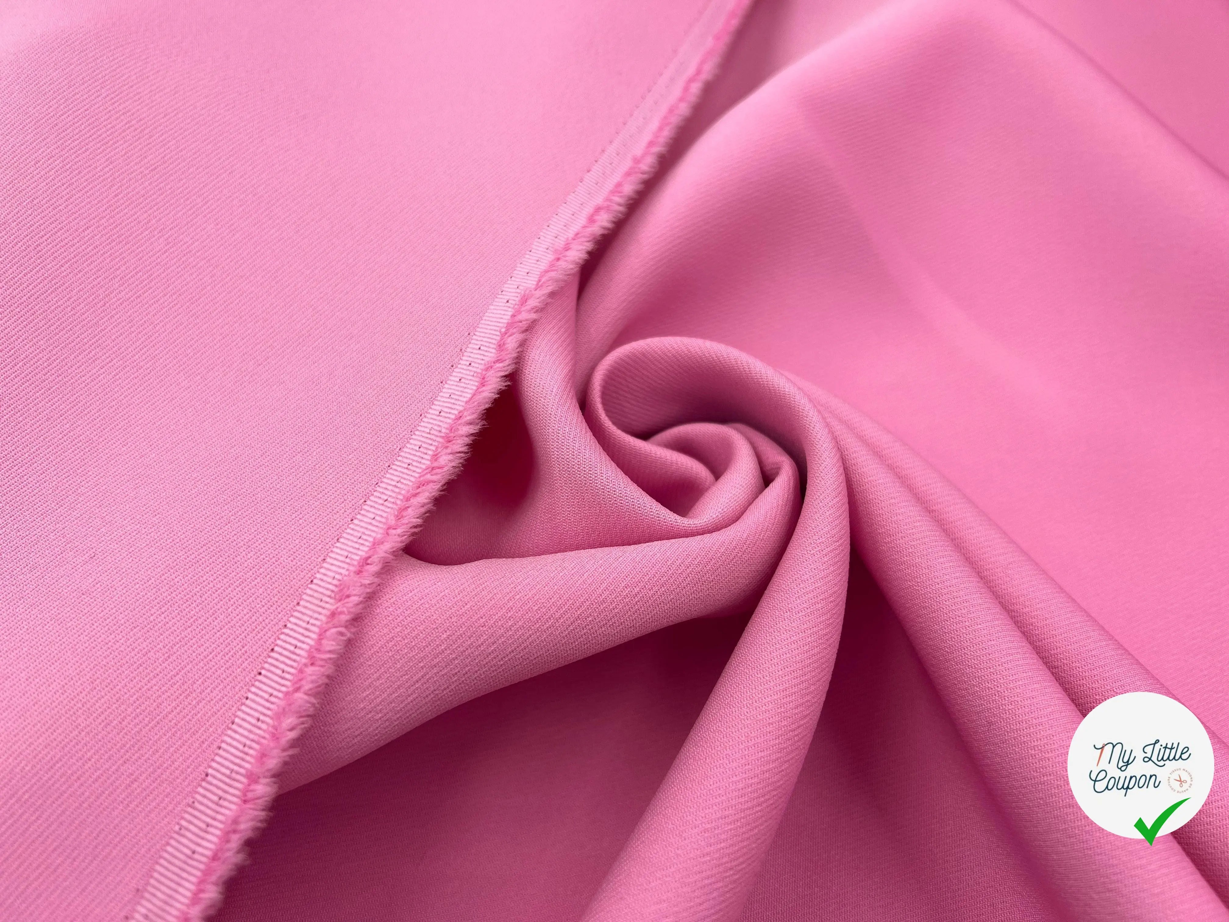 GABARDINE PRESTIGE COLORI ROSE CHEWING GUM - My Little Coupon - tissu - coudre