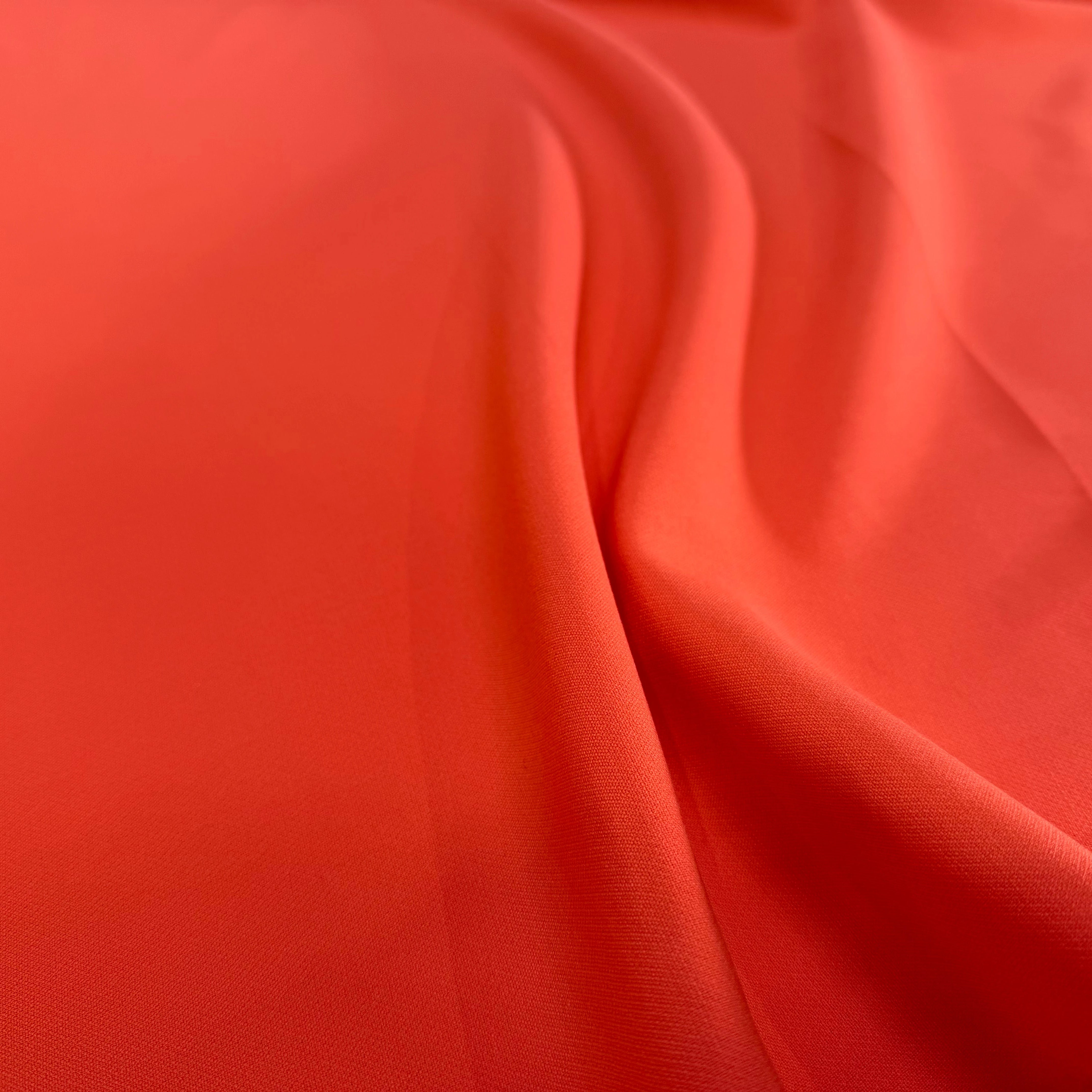 GABARDINE PRESTIGE ITALIEN ORANGE STRETCH - My Little Coupon