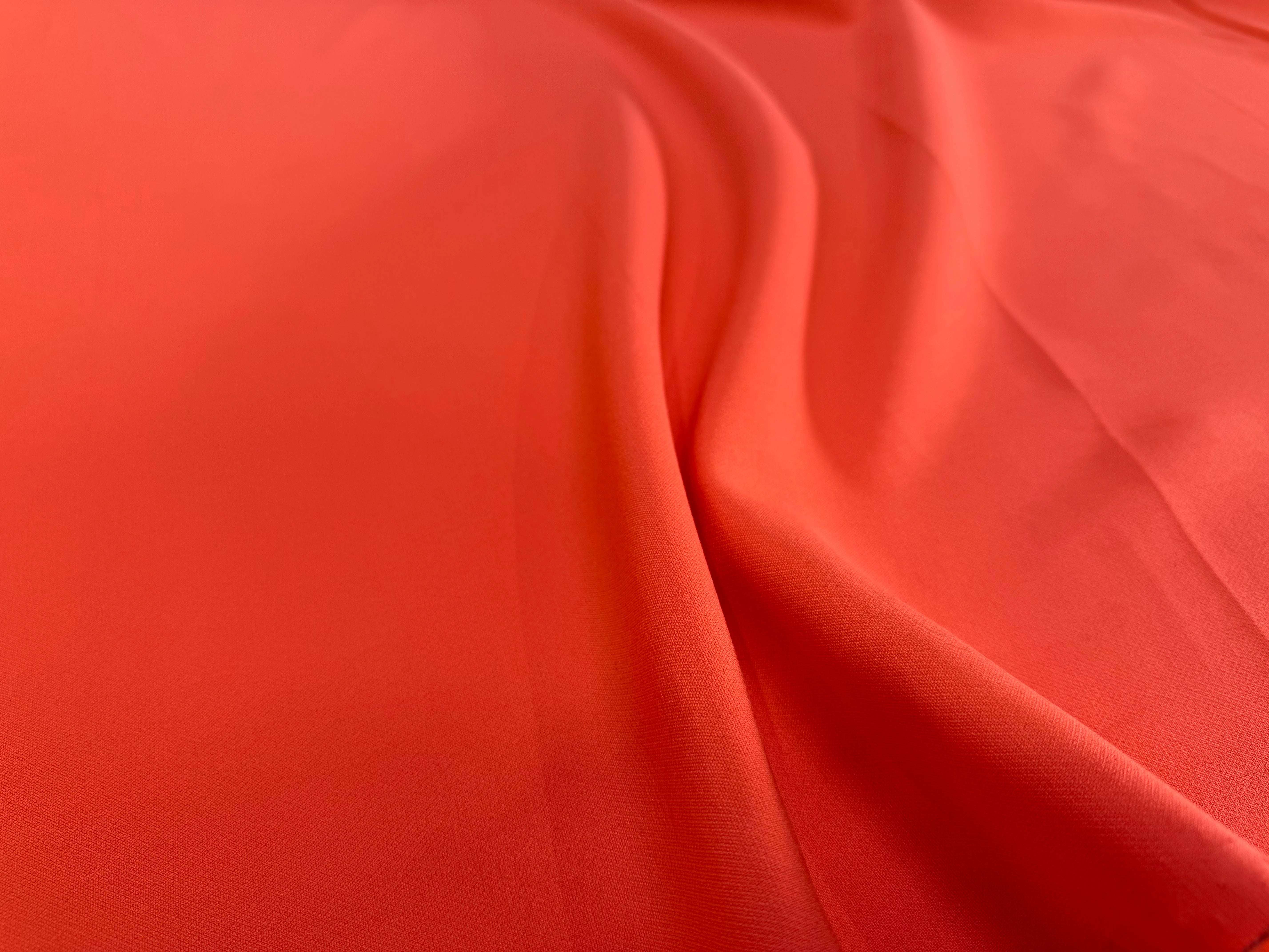 GABARDINE PRESTIGE ITALIEN ORANGE STRETCH - My Little Coupon