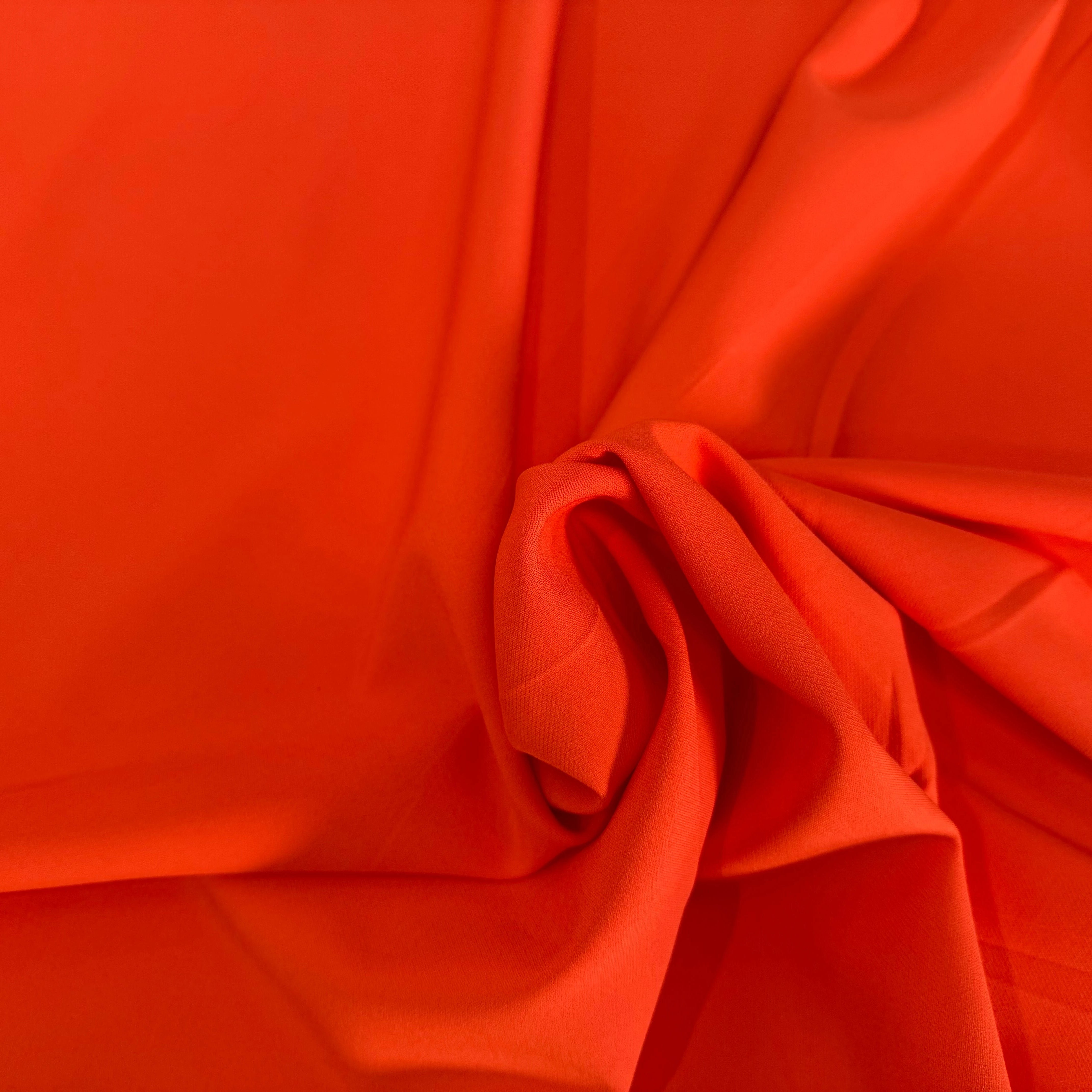 GABARDINE PRESTIGE ITALIEN ORANGE STRETCH - My Little Coupon