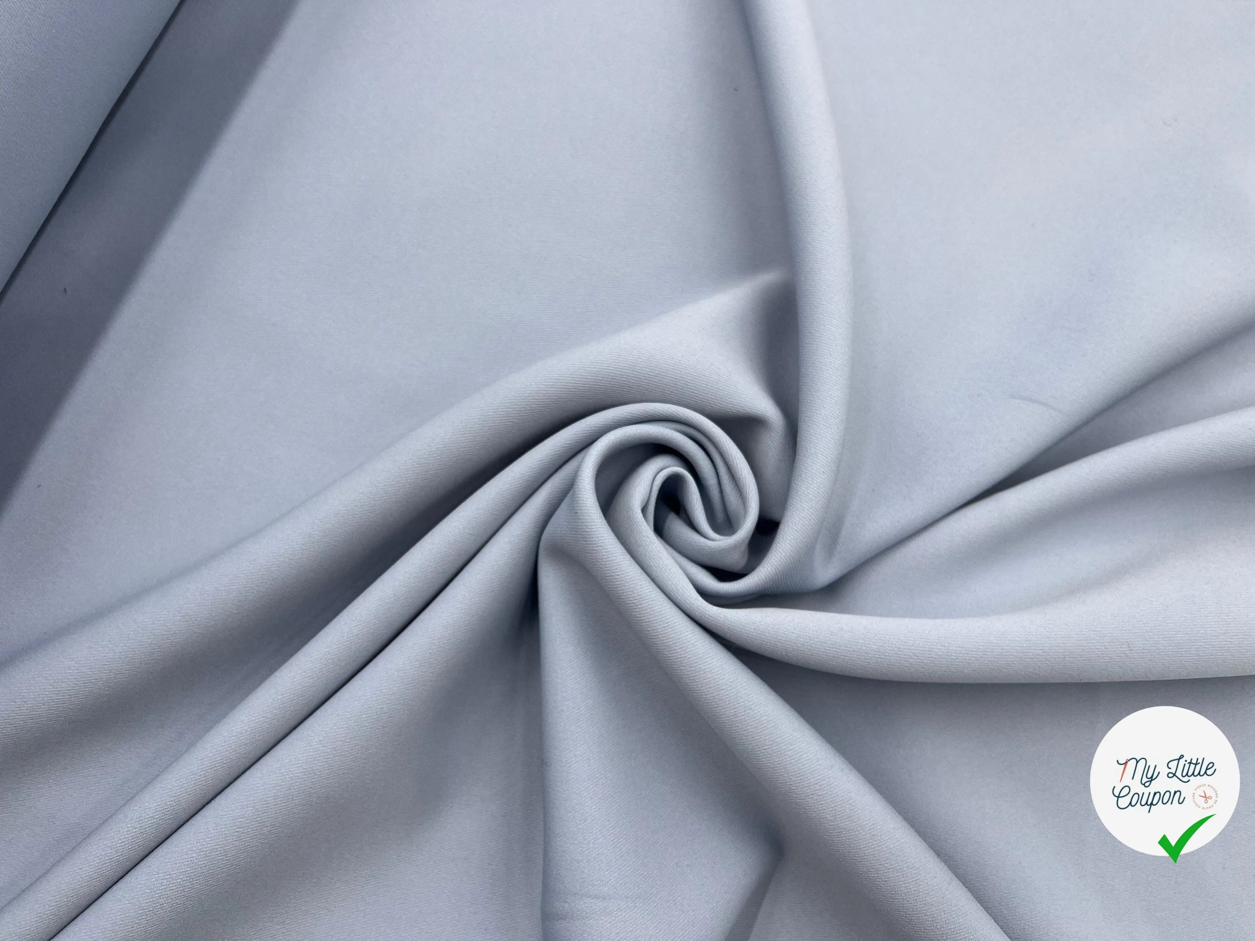 GABARDINE PRESTIGE JAPON GRIS BLEU - My Little Coupon - tissu - coudre