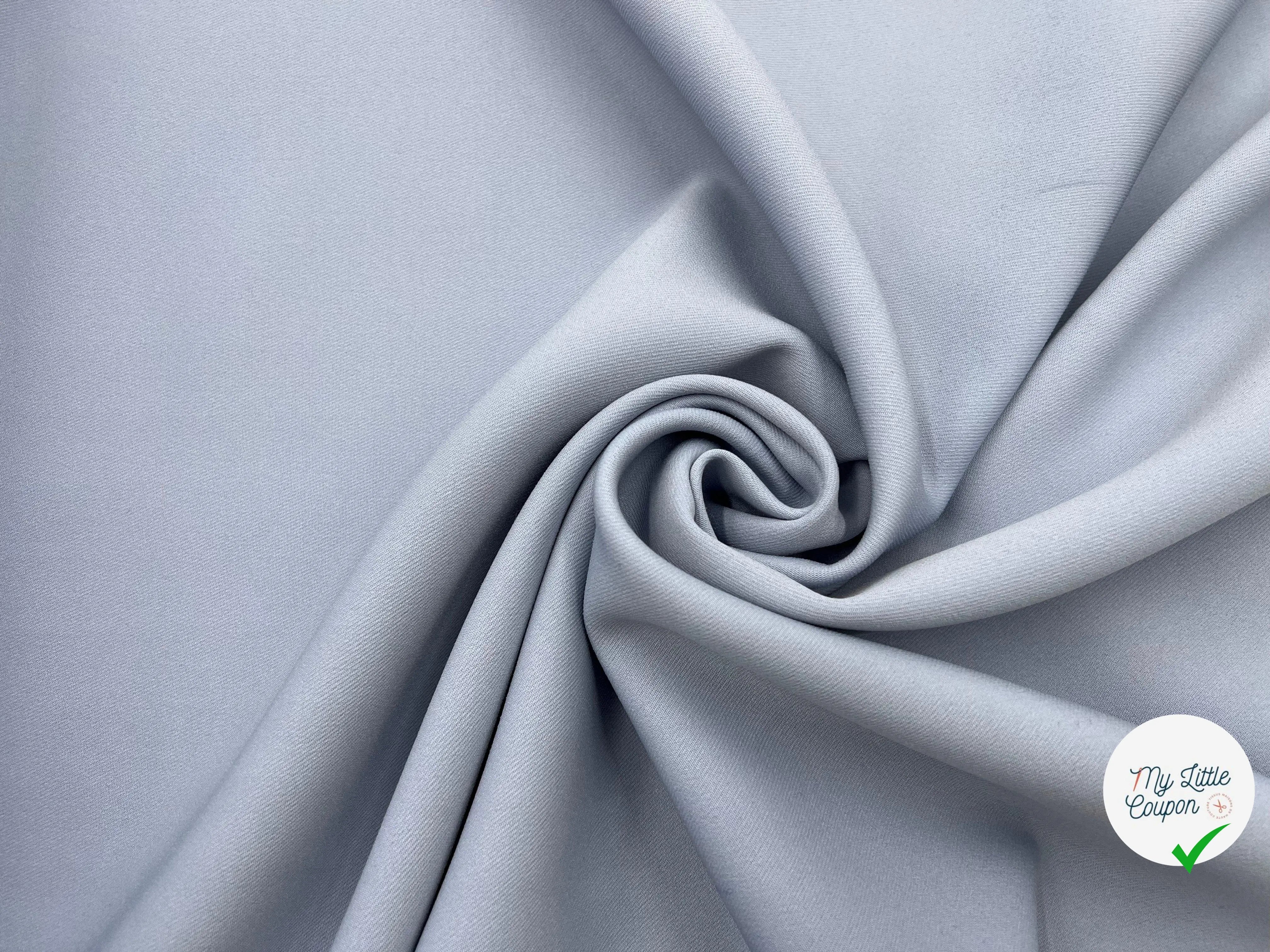 GABARDINE PRESTIGE JAPON GRIS BLEU - My Little Coupon - tissu - coudre