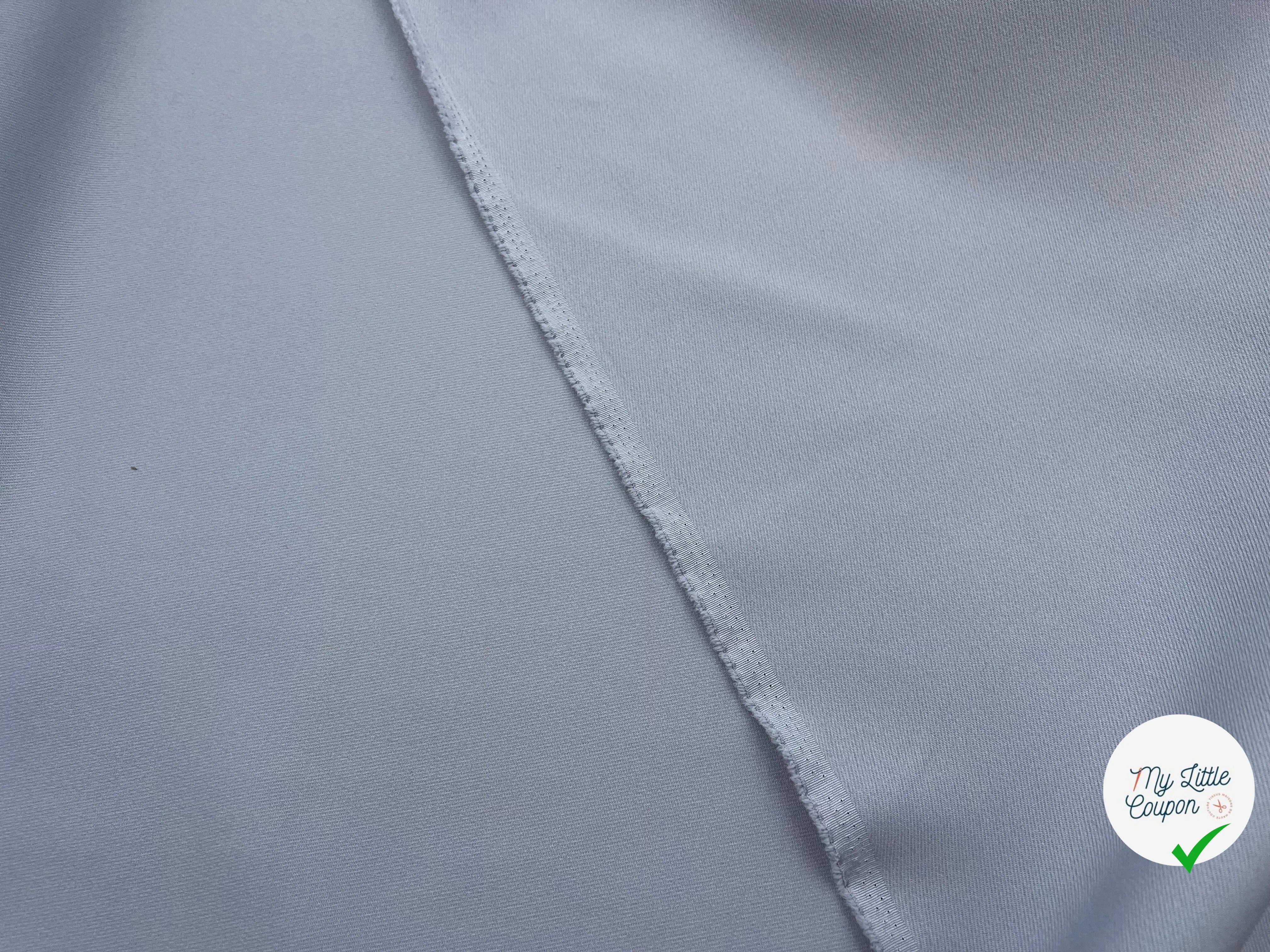 GABARDINE PRESTIGE JAPON GRIS BLEU - My Little Coupon - tissu - coudre