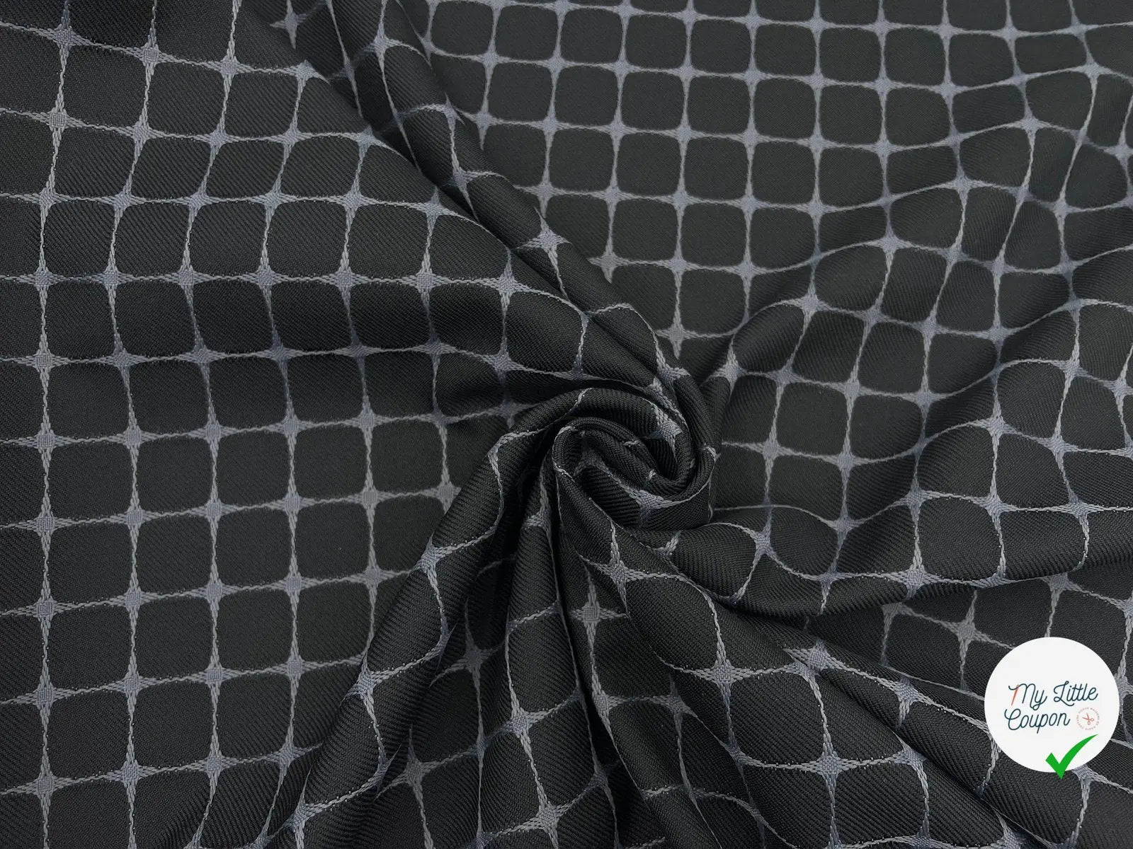 GABARDINE REBRODĂE DE CARREAUX - My Little Coupon - tissu - coudre