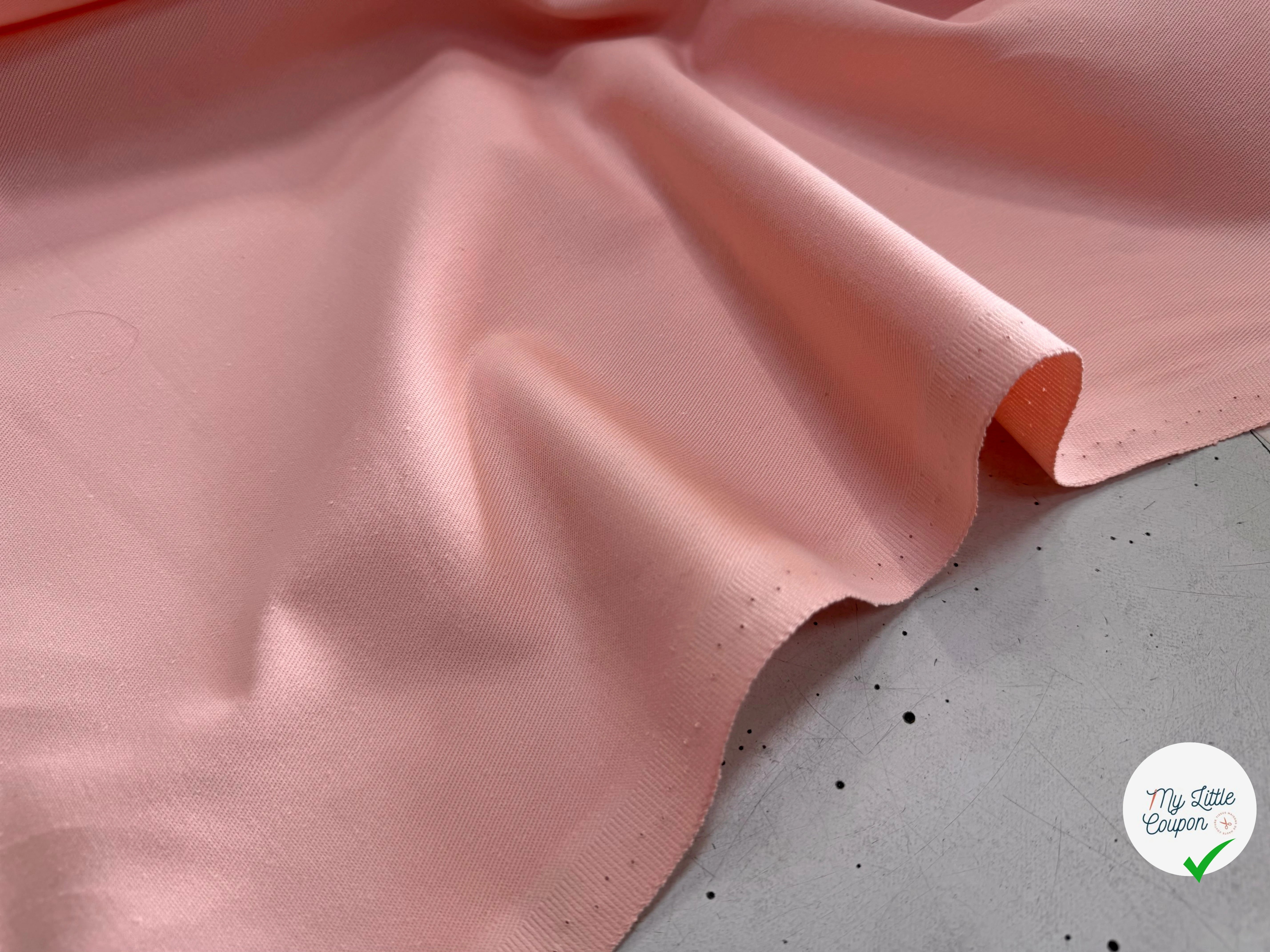 GABARDINE SERGÉE 100% COTON FLAMANT 847 150 CM - My Little Coupon