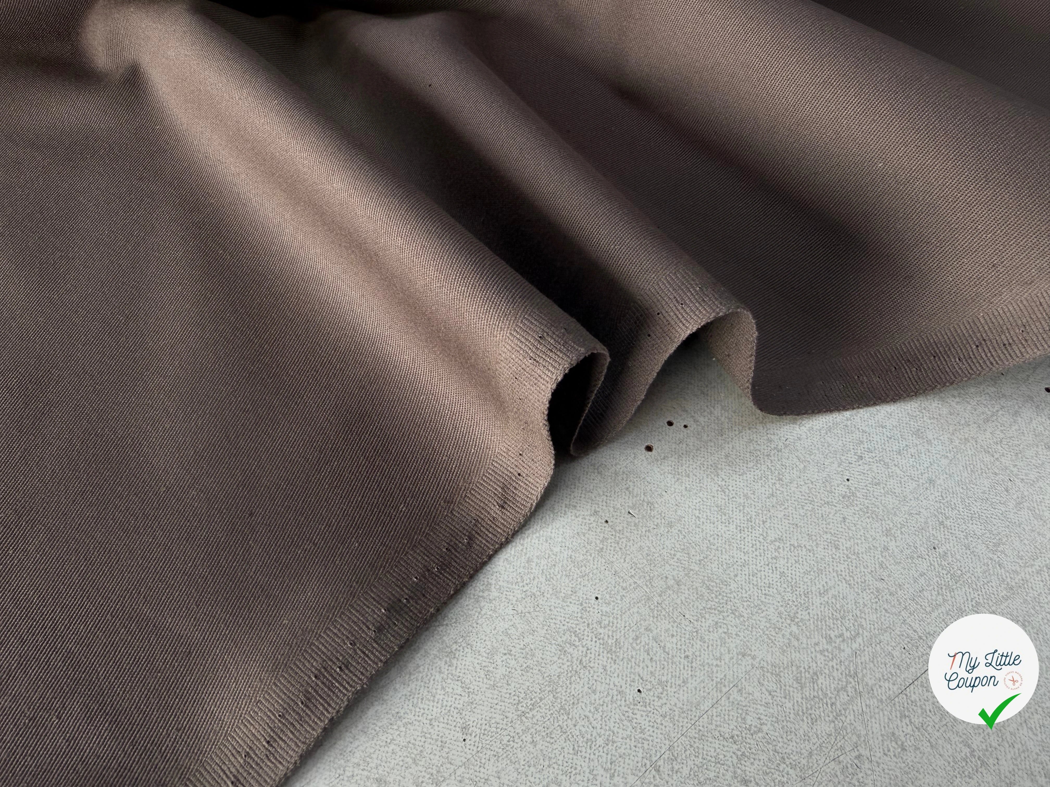 GABARDINE SERGÉE 100% COTON GASOIL 840 150 CM - My Little Coupon