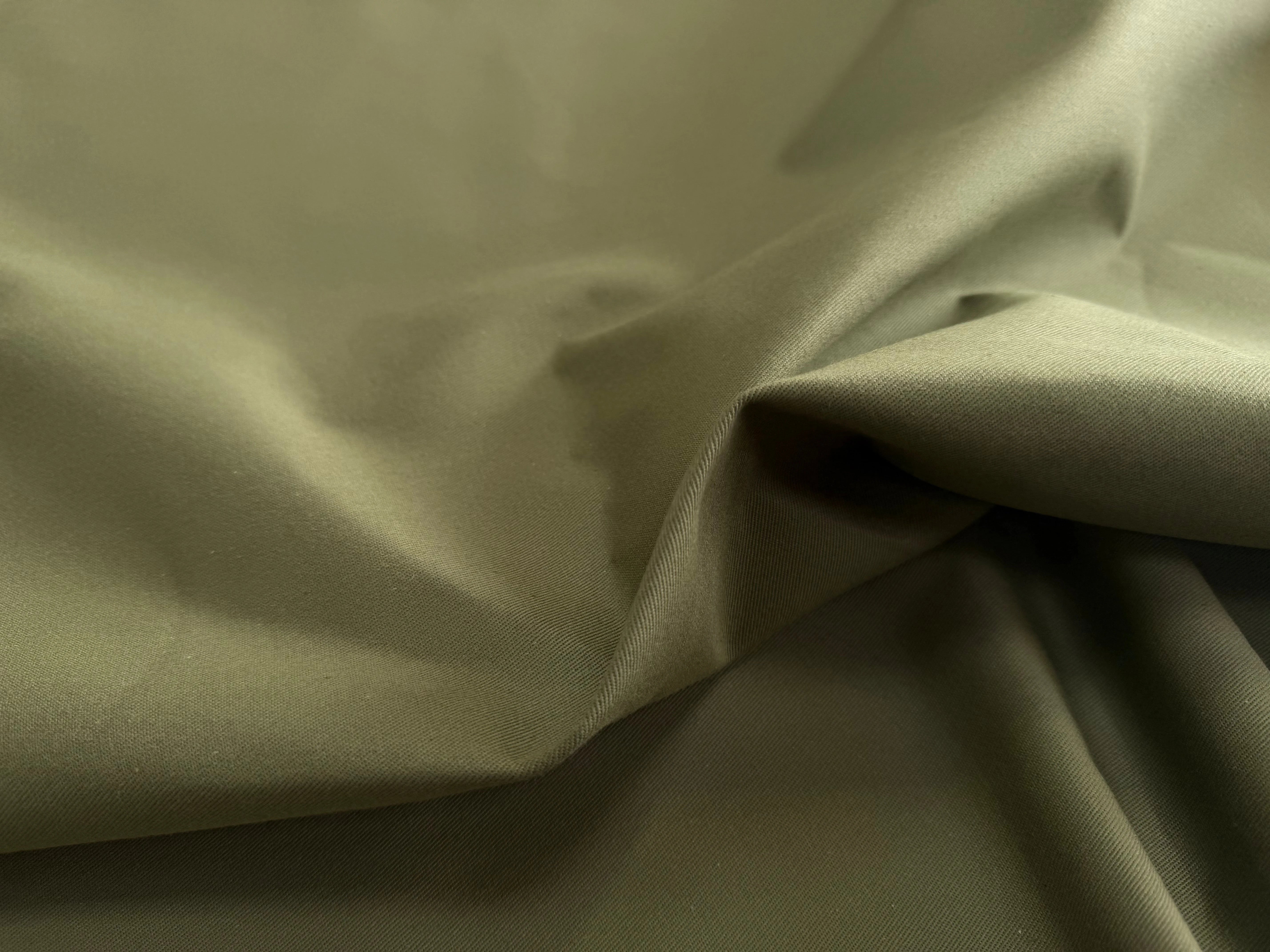 GABARDINE SERGÉE 100% COTON KAKI 842 150 CM - My Little Coupon