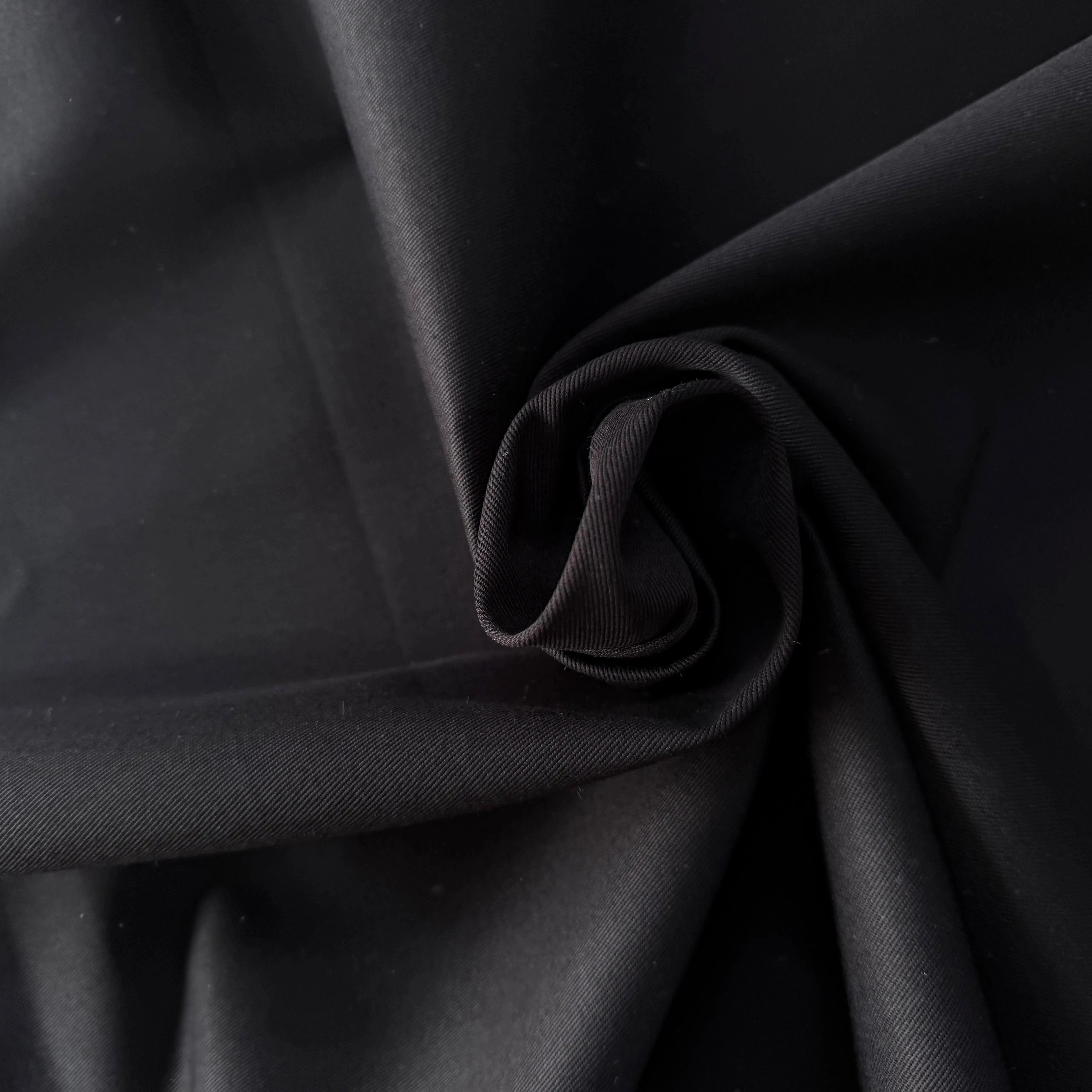GABARDINE SERGÉE 100% COTON NOIR 803 150 CM - My Little Coupon