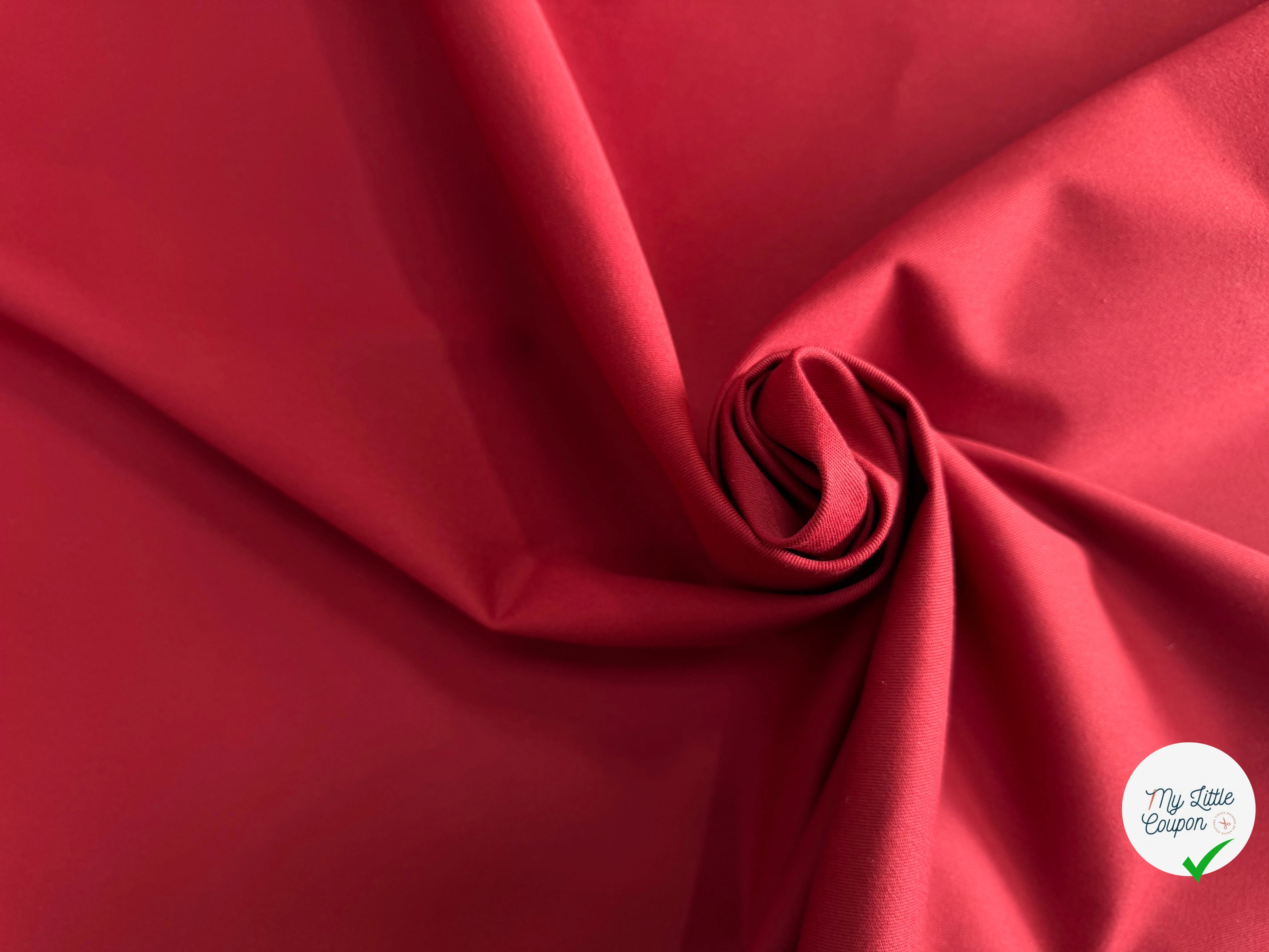 GABARDINE SERGÉE 100% COTON POURPRE 812 150 CM - My Little Coupon