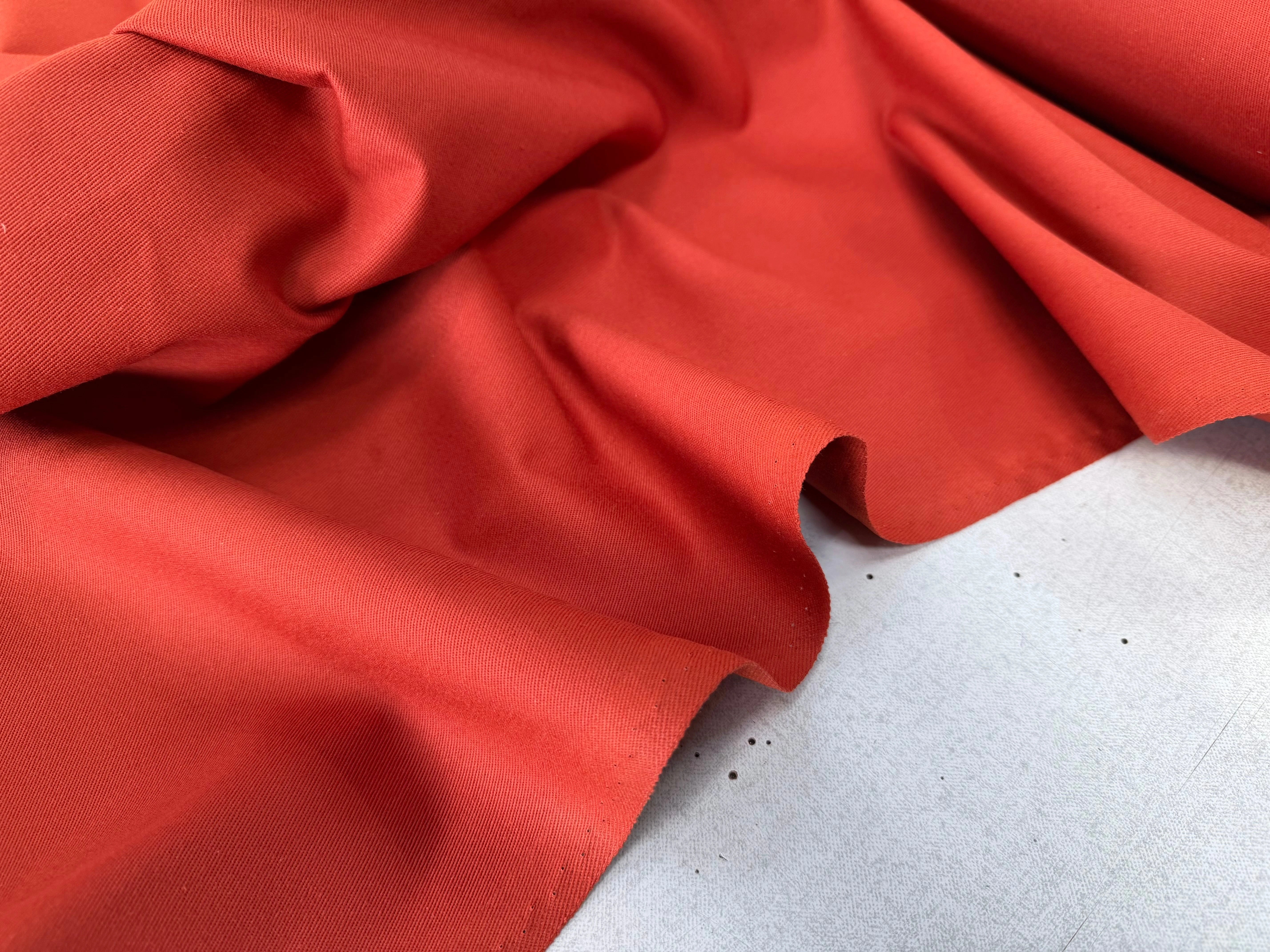 GABARDINE SERGÉE 100% COTON TERRACOTTA 857 150 CM - My Little Coupon