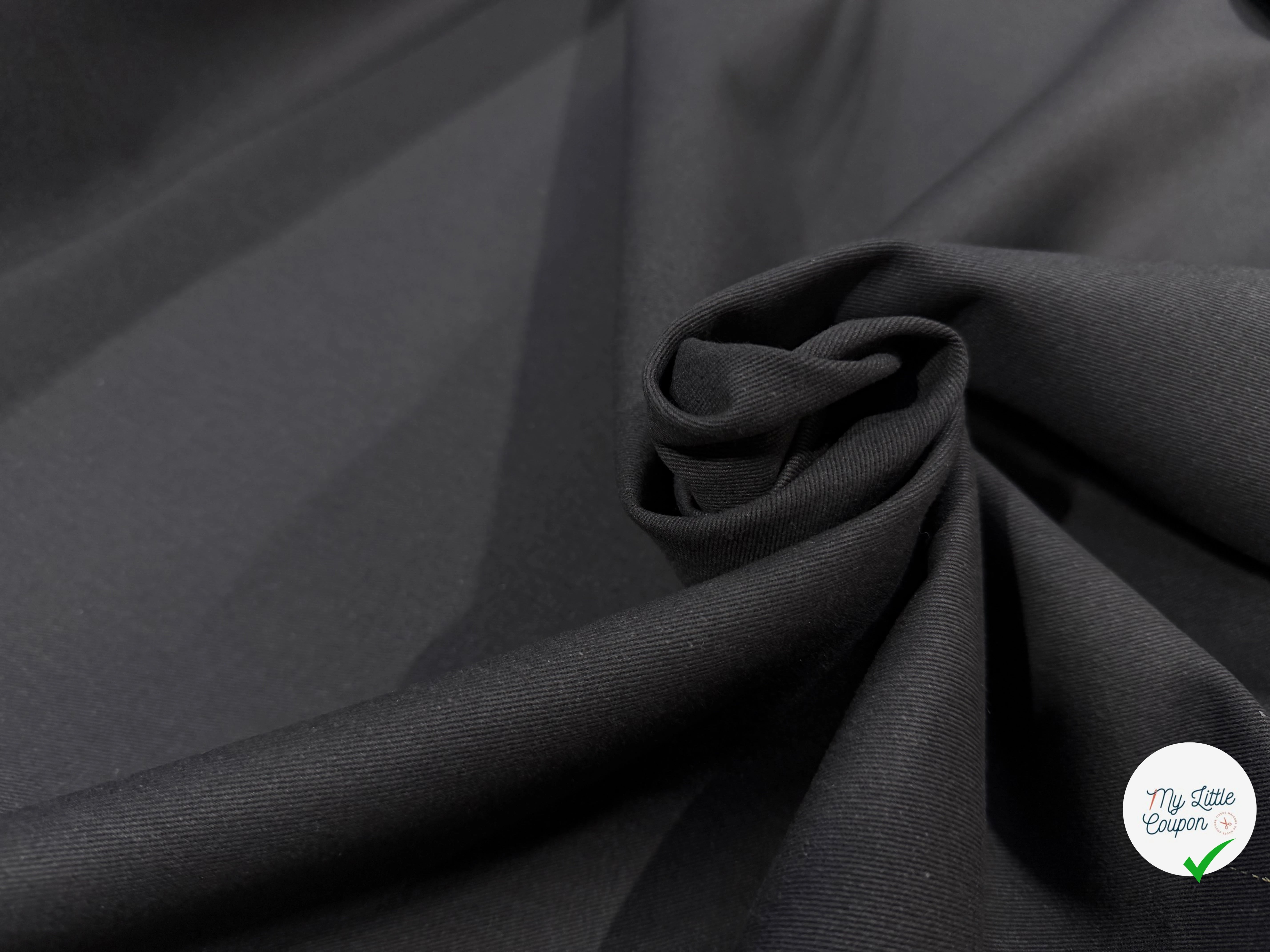 GABARDINE SERGÉE CARBONE 861 1ERE PROD 150 CM - My Little Coupon