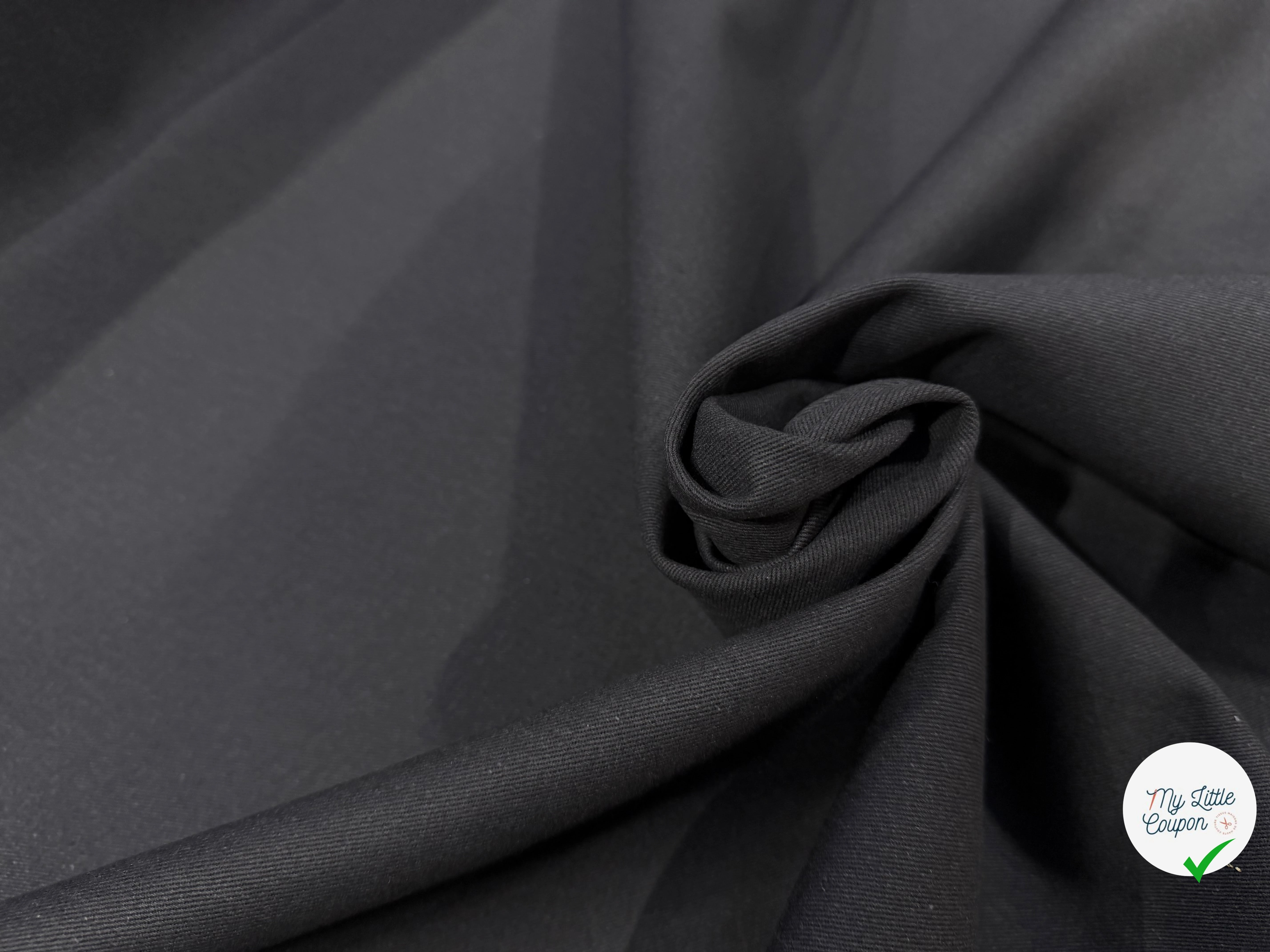 GABARDINE SERGÉE CARBONE 861 1ERE PROD 150 CM - My Little Coupon