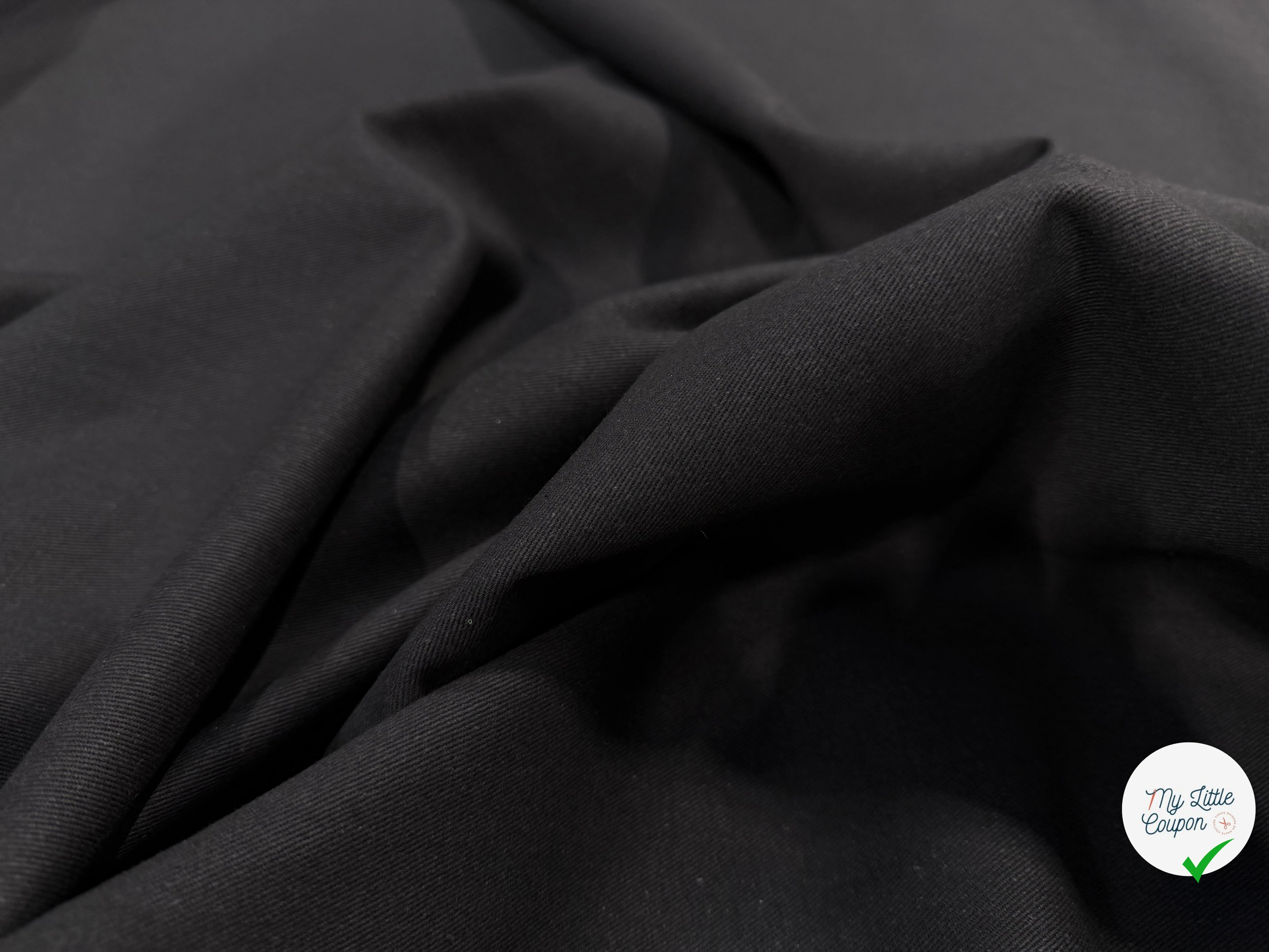 GABARDINE SERGÉE CARBONE 861 1ERE PROD 150 CM - My Little Coupon