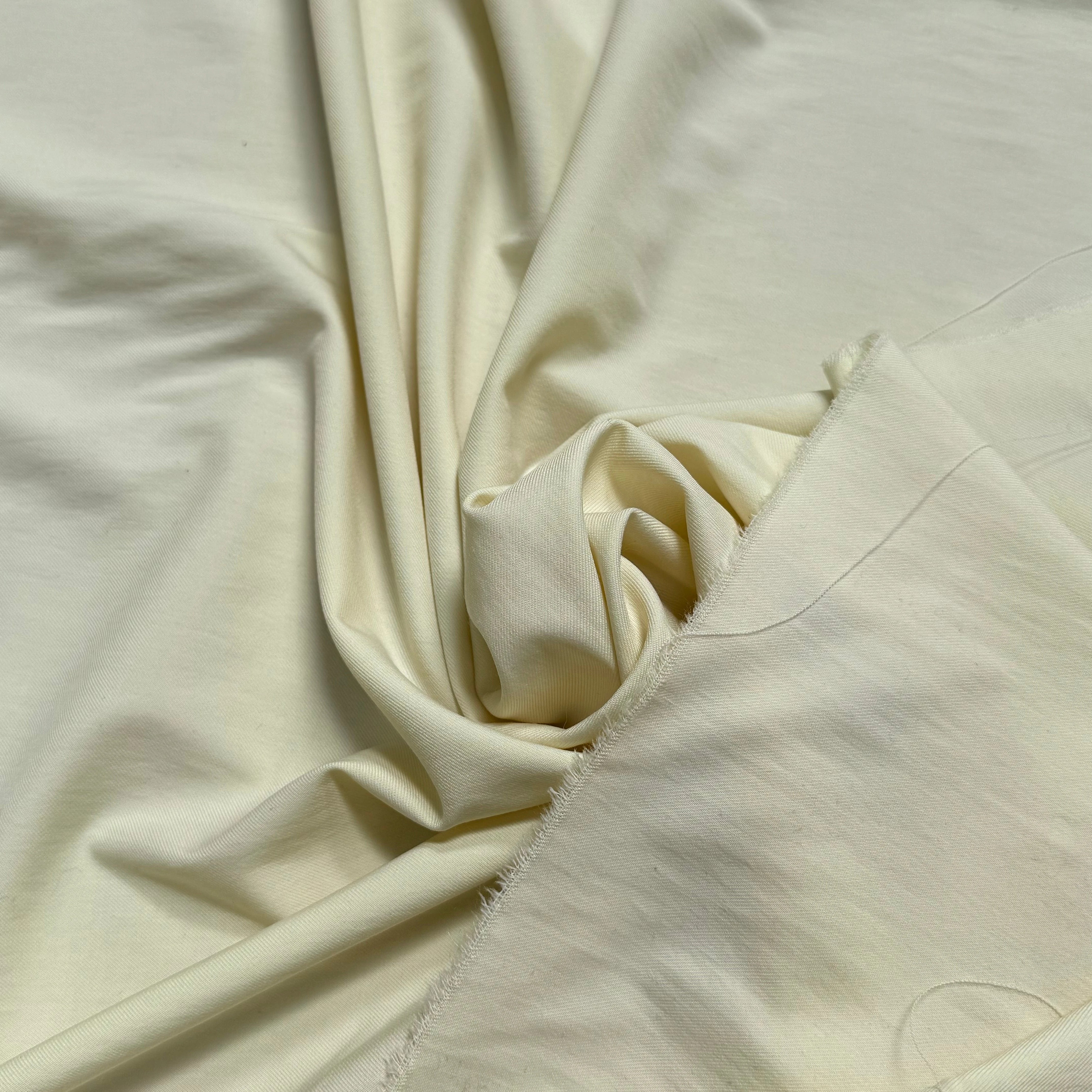 GABARDINE SERGÉE POLYLAINE BEURRE TENUE SOYEUX - My Little Coupon