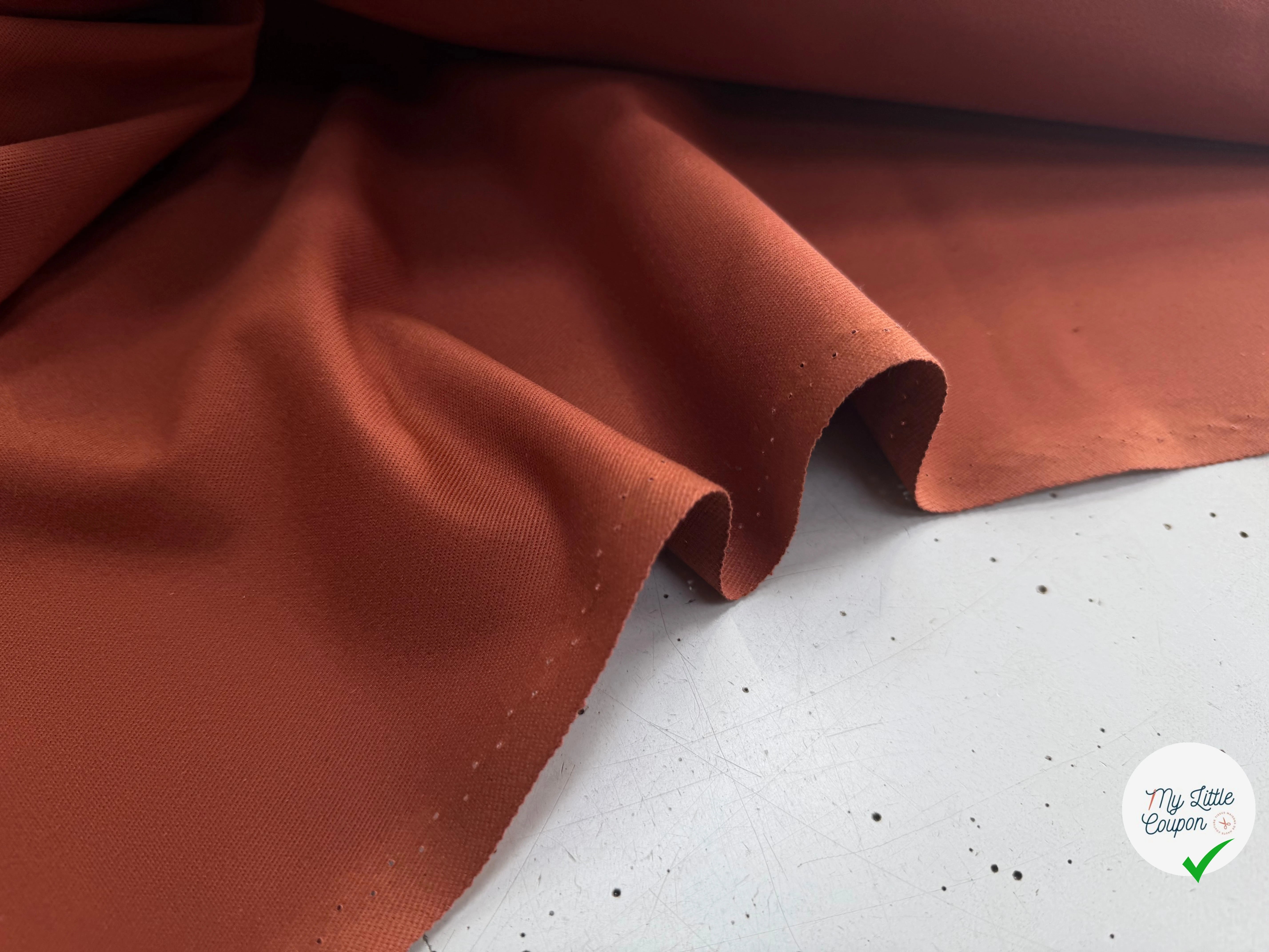 GABARDINE SERGÉE TABAC 863 150 CM - My Little Coupon