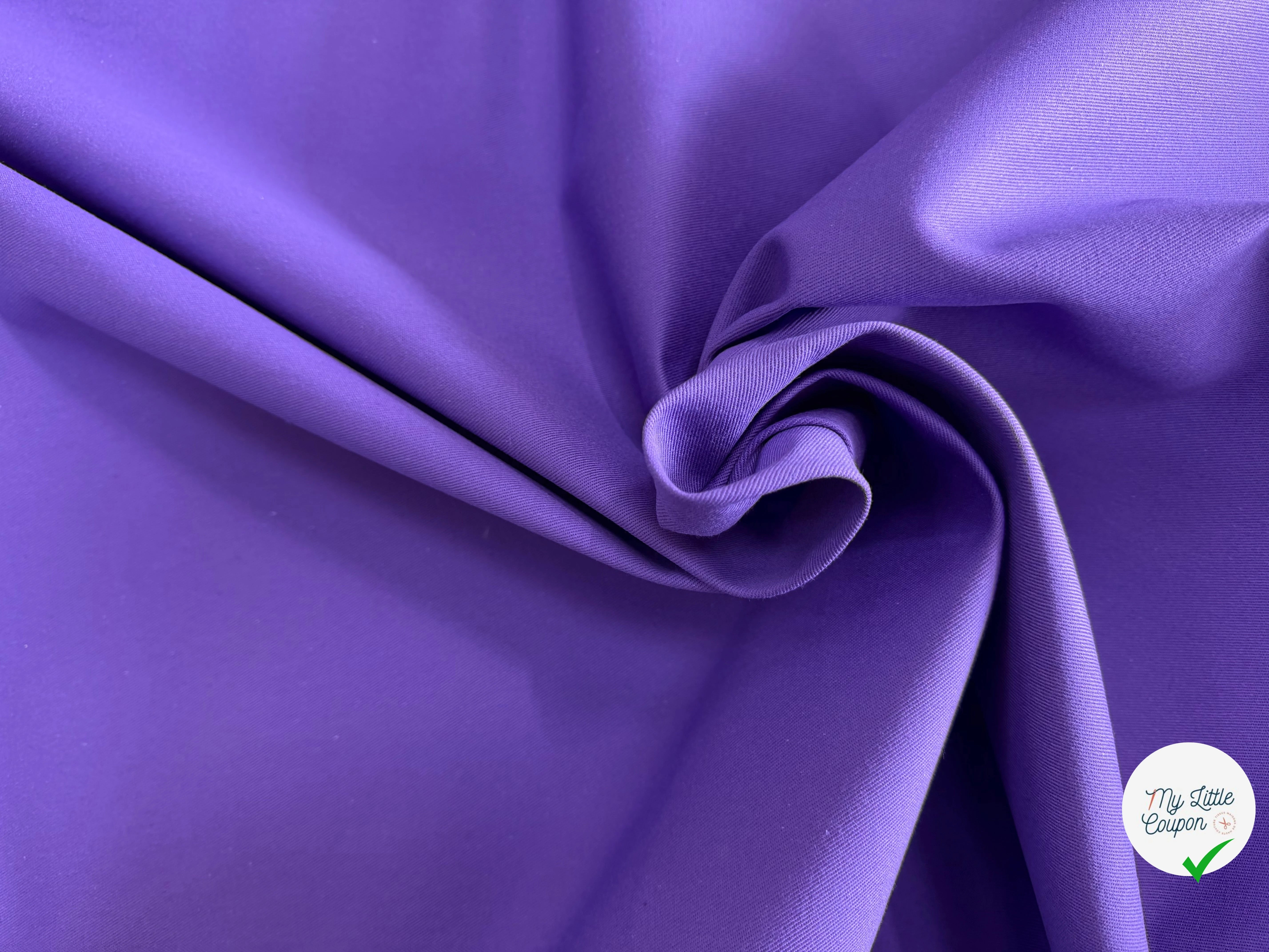 GABARDINE SERGÉE VIOLET 864 150 CM - My Little Coupon