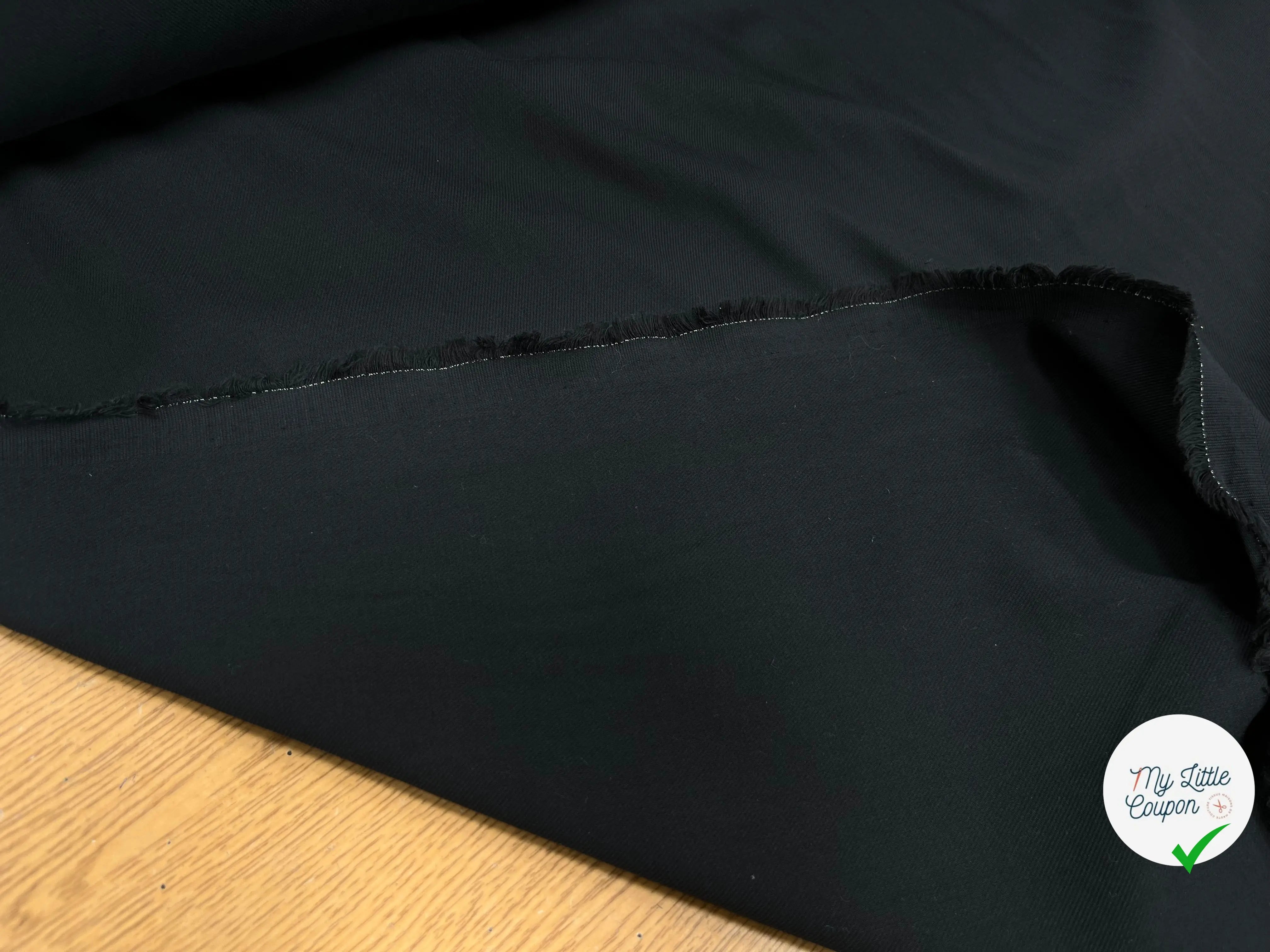 GABARDINE SOFT DE COTON NOIR - My Little Coupon