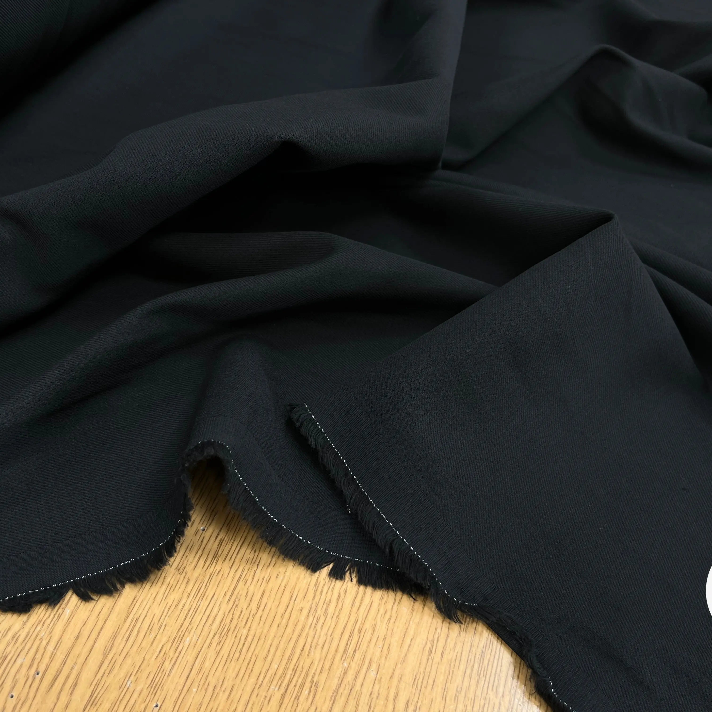 GABARDINE SOFT DE COTON NOIR - My Little Coupon