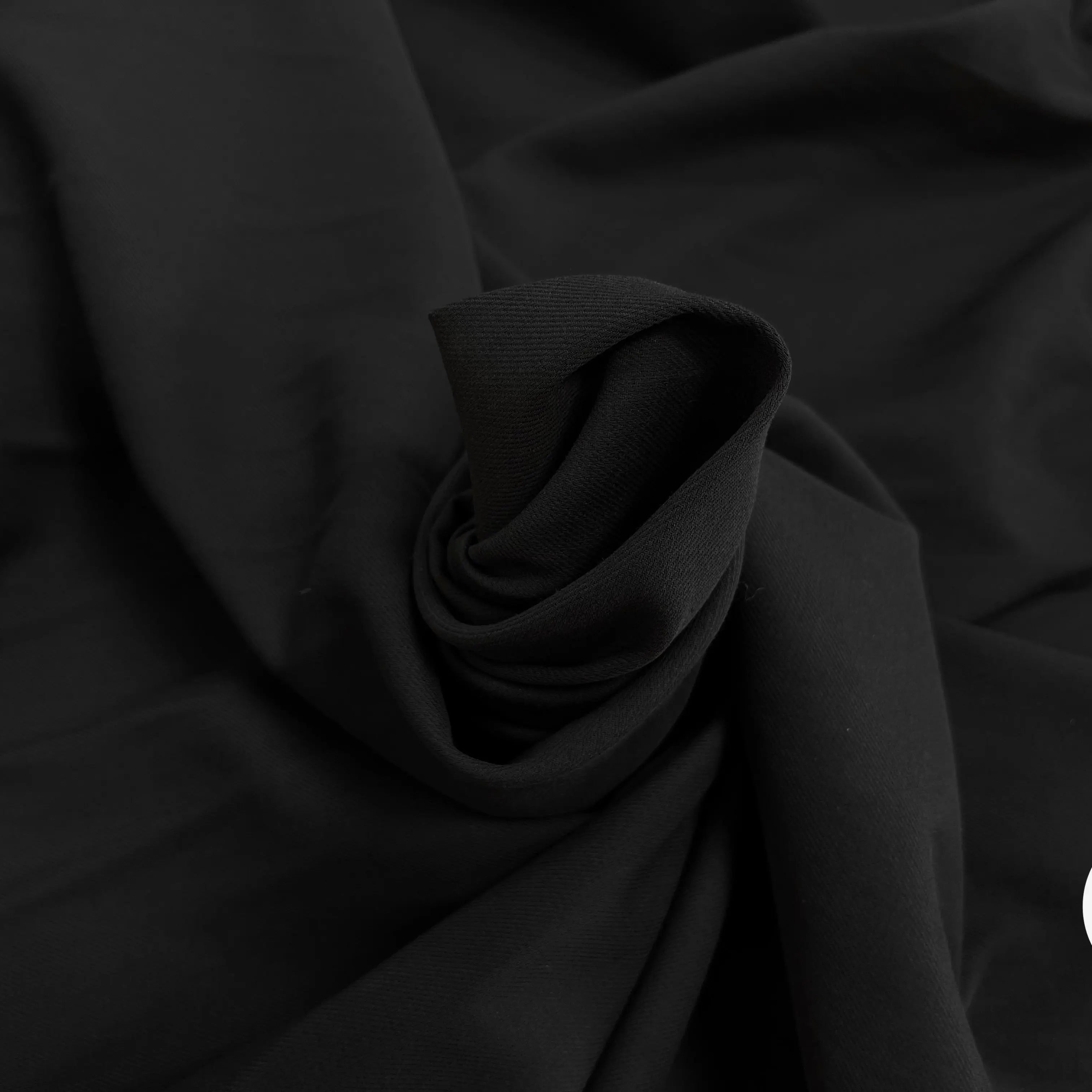 GABARDINE SOFT DE COTON NOIR - My Little Coupon