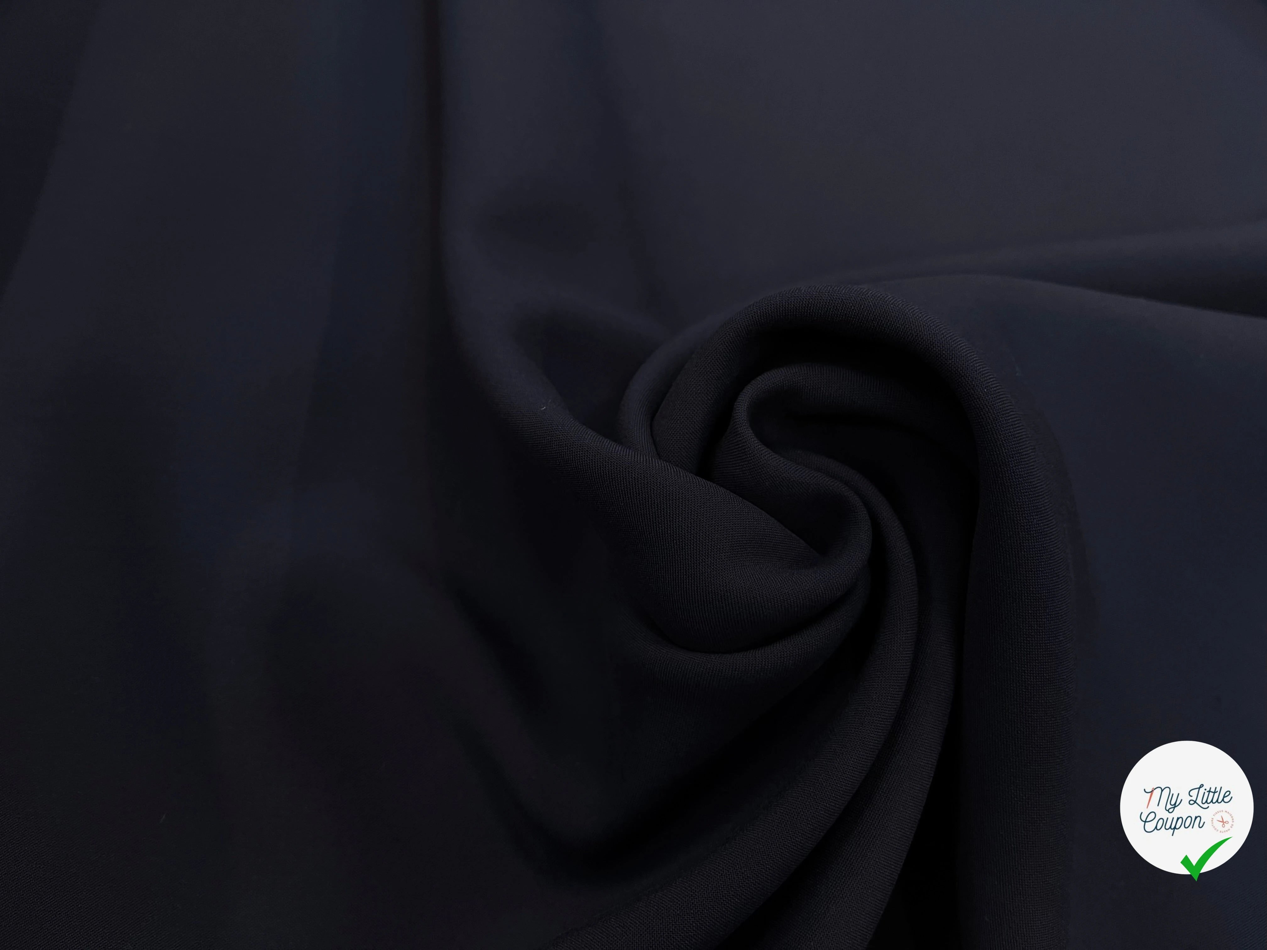 GABARDINE SOUPLE DOUBLE ÉTOFFE BLEU OCÉAN - My Little Coupon