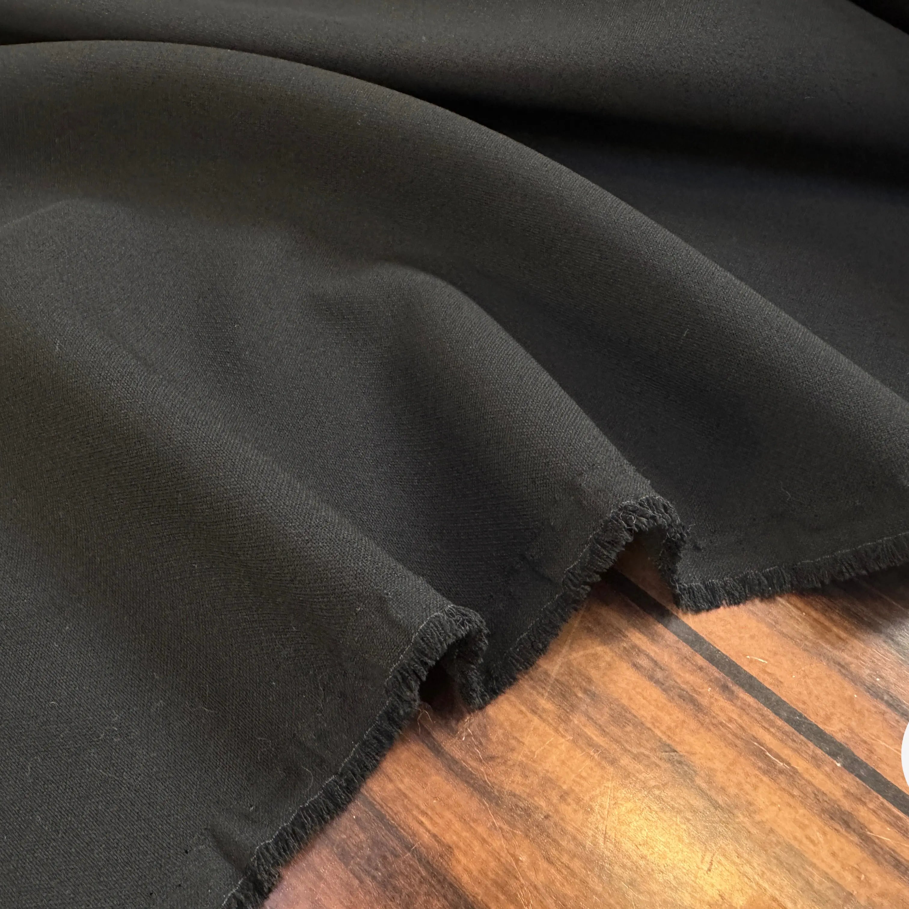 GABARDINE SOUPLE NOIR PROFOND RIOPELE - My Little Coupon