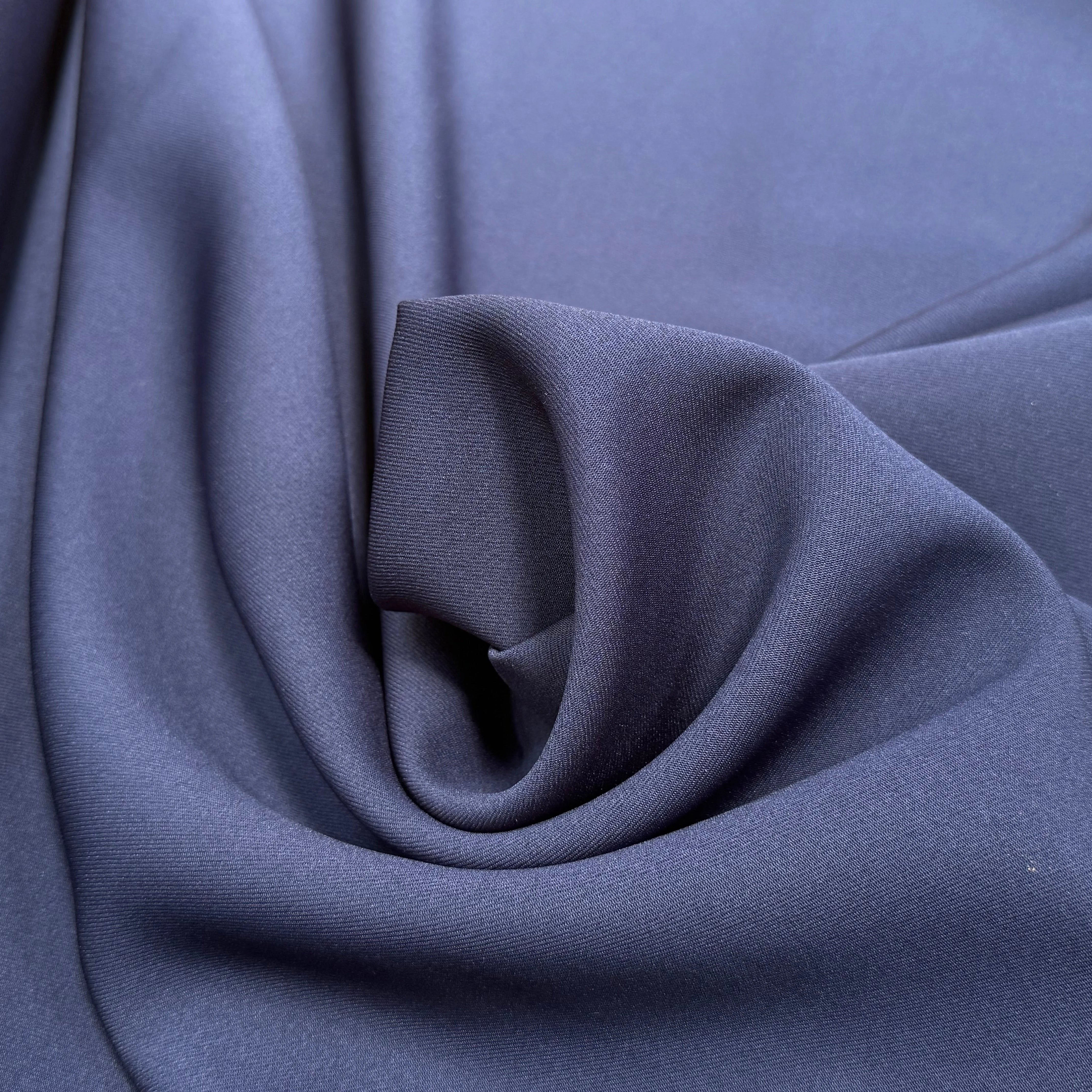 GABARDINE SOUPLE SERGÉE STRETCH BEAU TOMBÉ BLEU NUIT JAPAN - My Little Coupon