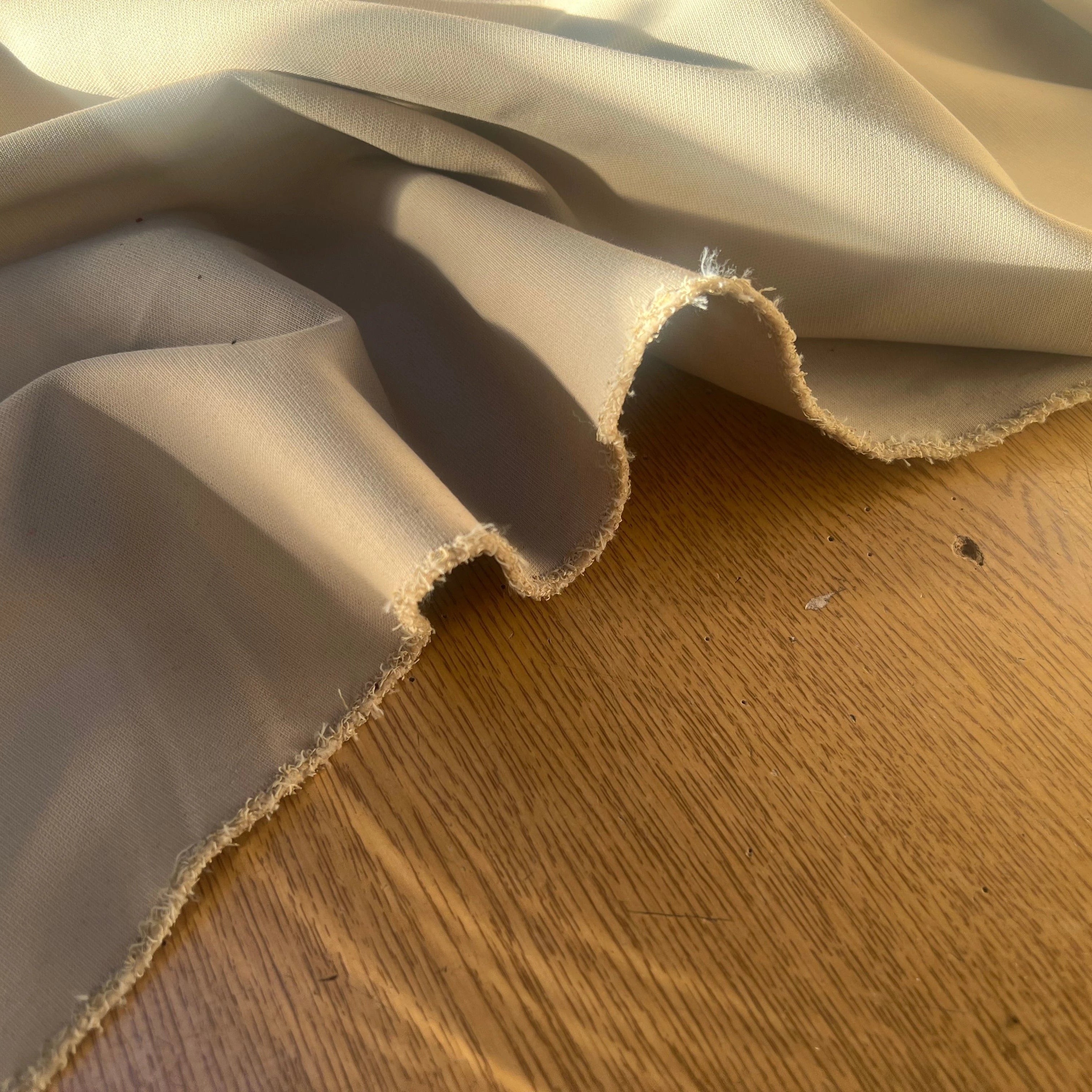 GABARDINE STRETCH BEIGE POLYAMIDE COTON - My Little Coupon