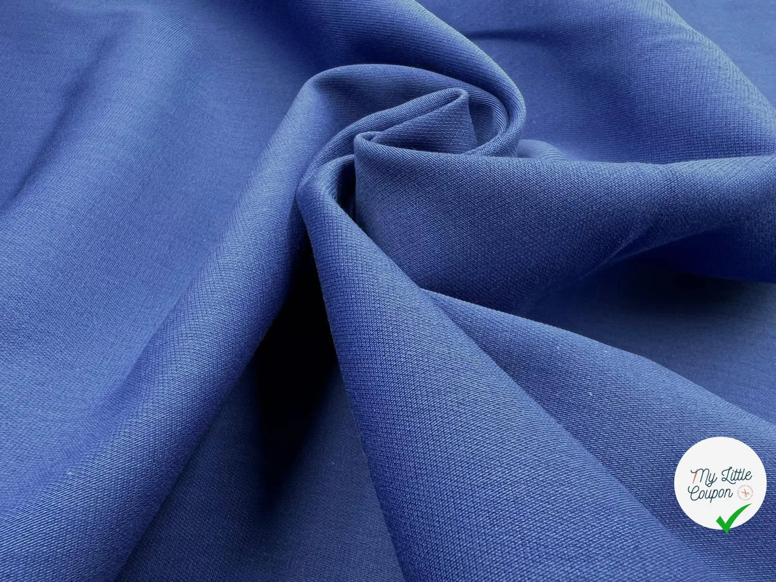 GABARDINE STRETCH FINE BLEU ROYAL - My Little Coupon - tissu - coudre