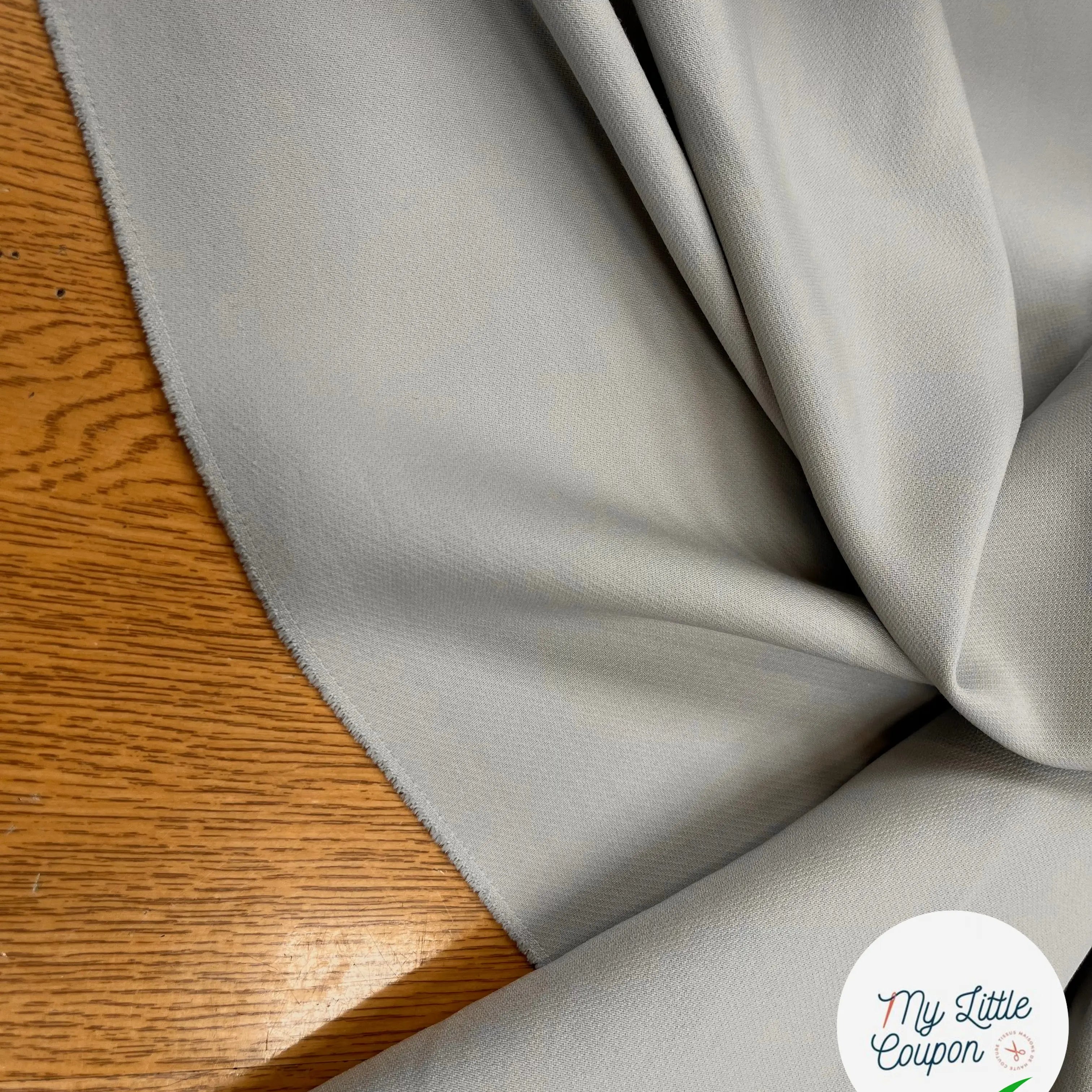 GABARDINE STRETCH METAL 71% LAINE VIERGE - My Little Coupon