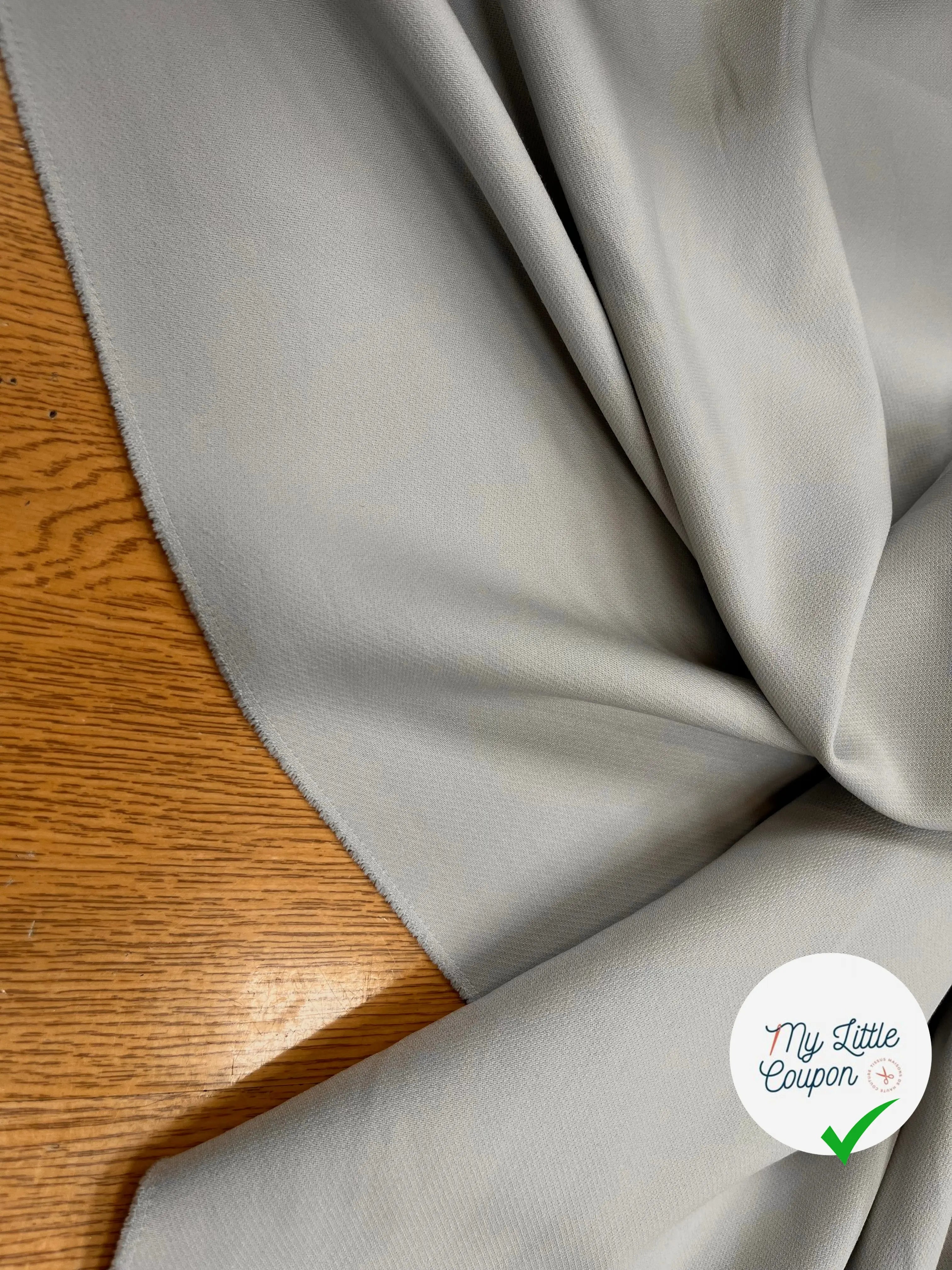 GABARDINE STRETCH METAL 71% LAINE VIERGE - My Little Coupon