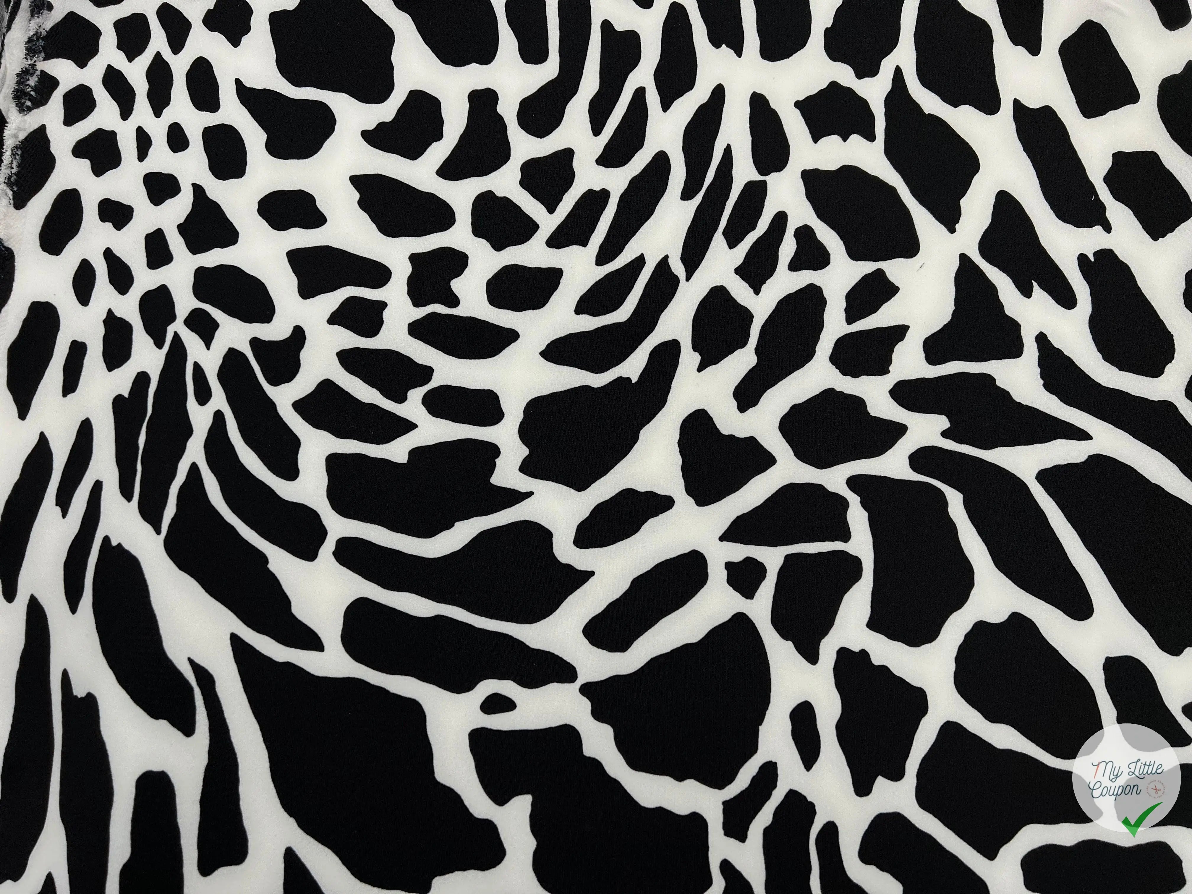GABARDINE STRETCH QUALITÉ COUTURE IMPRIMÉ GIRAFE - My Little Coupon - tissu - coudre