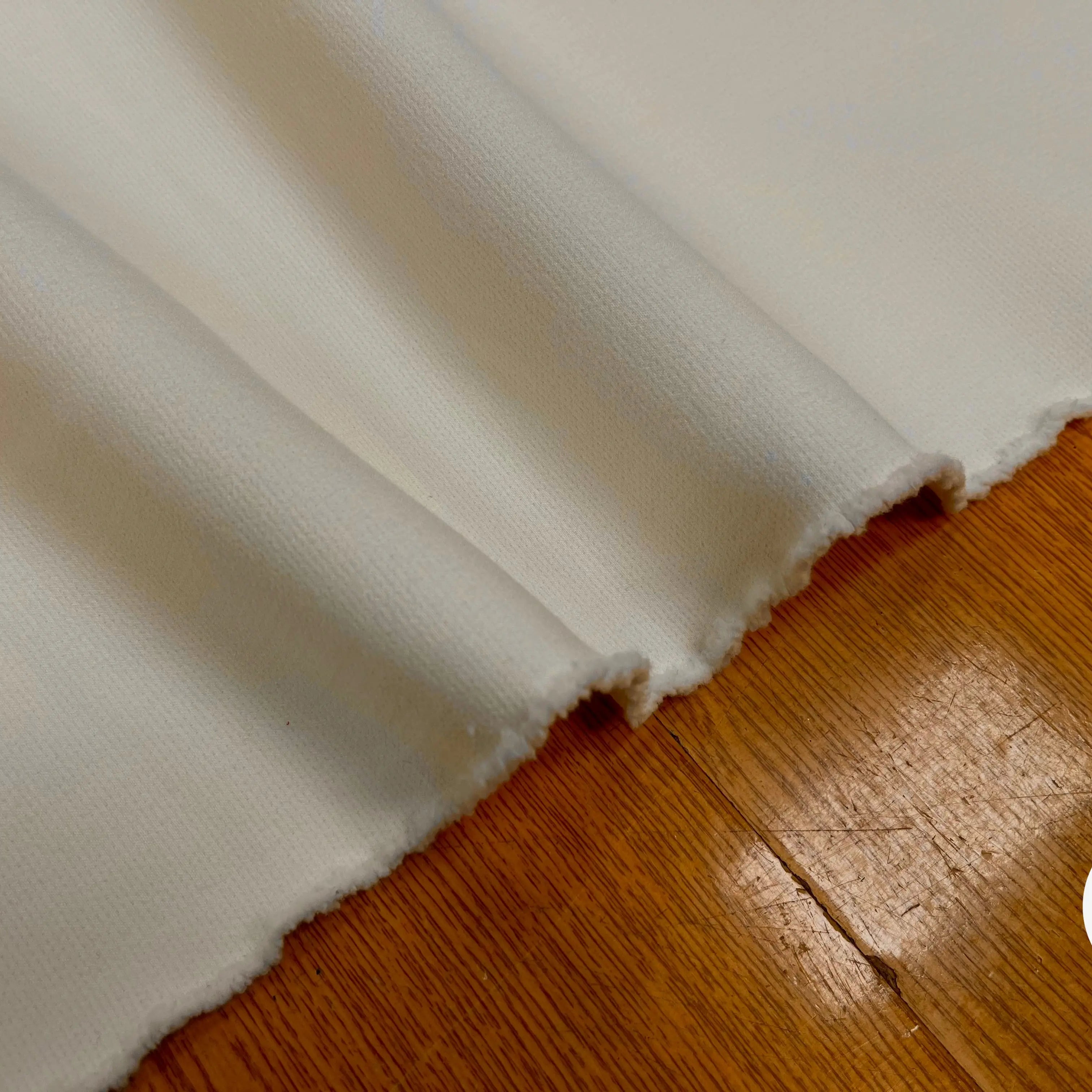 GABARDINE STRETCH VISCOSE LAINE ECRU ITALIENNE - My Little Coupon