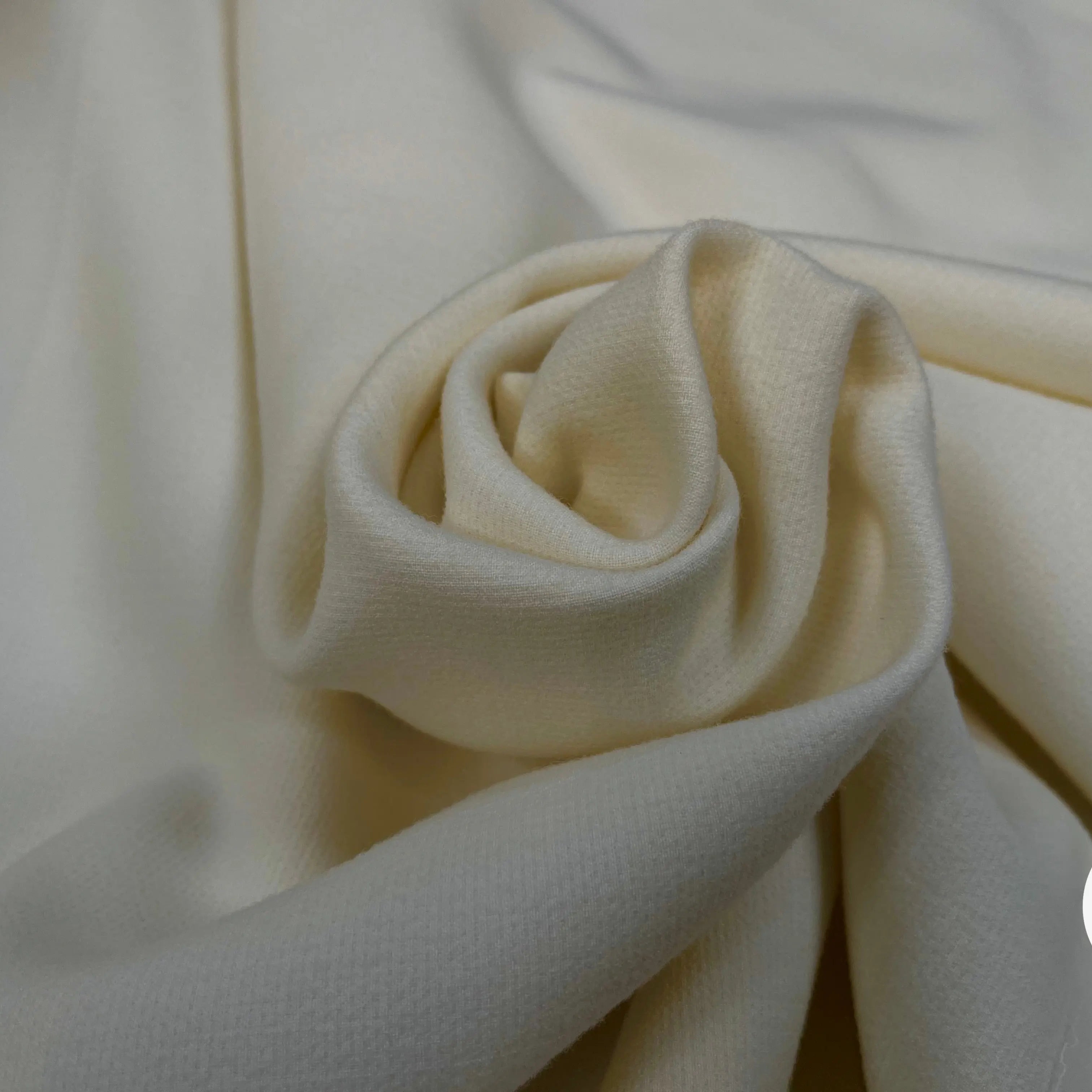 GABARDINE STRETCH VISCOSE LAINE ECRU ITALIENNE - My Little Coupon