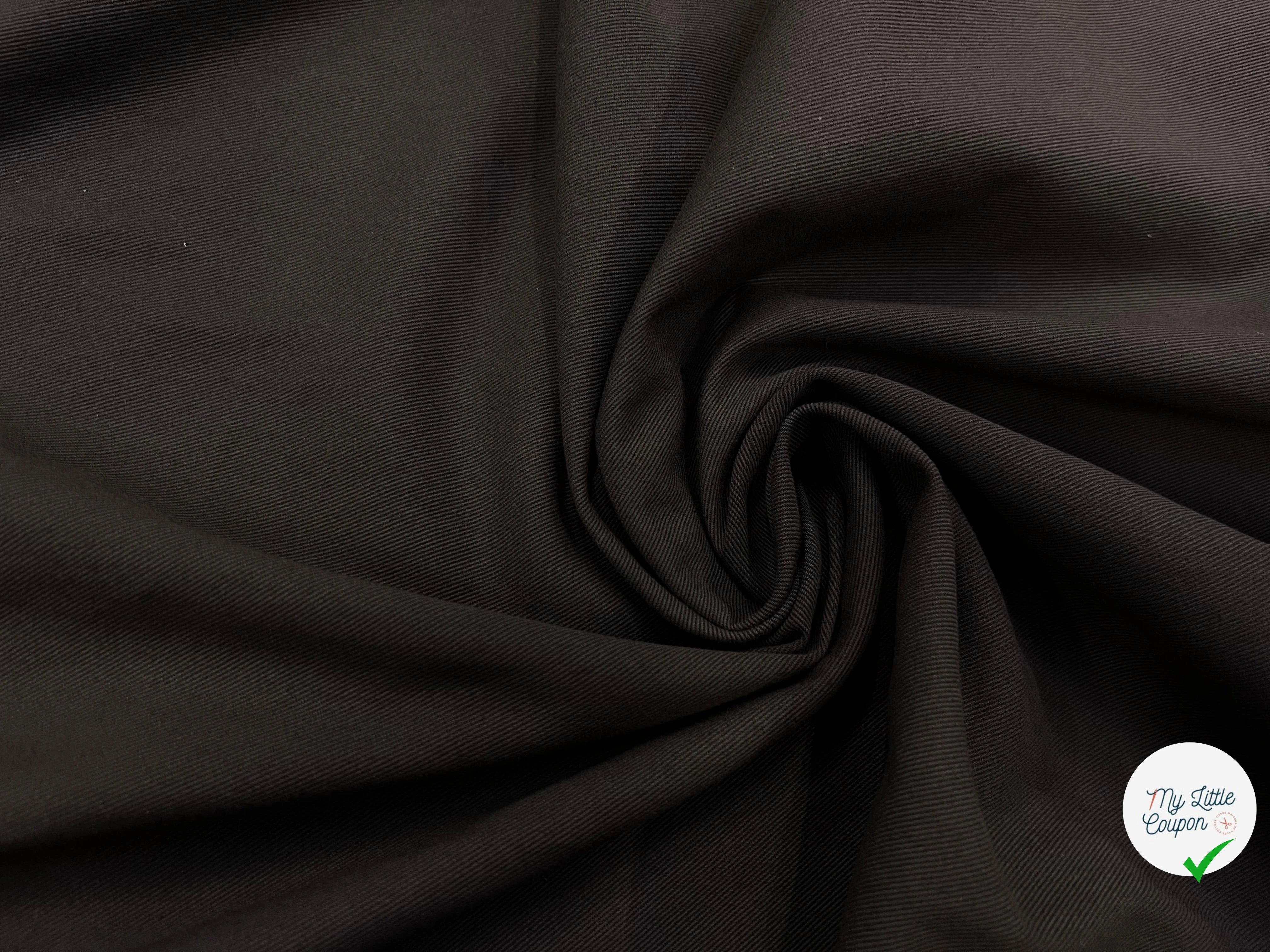 GABARDINE STRIÉE CHOCOLAT 140CM - My Little Coupon