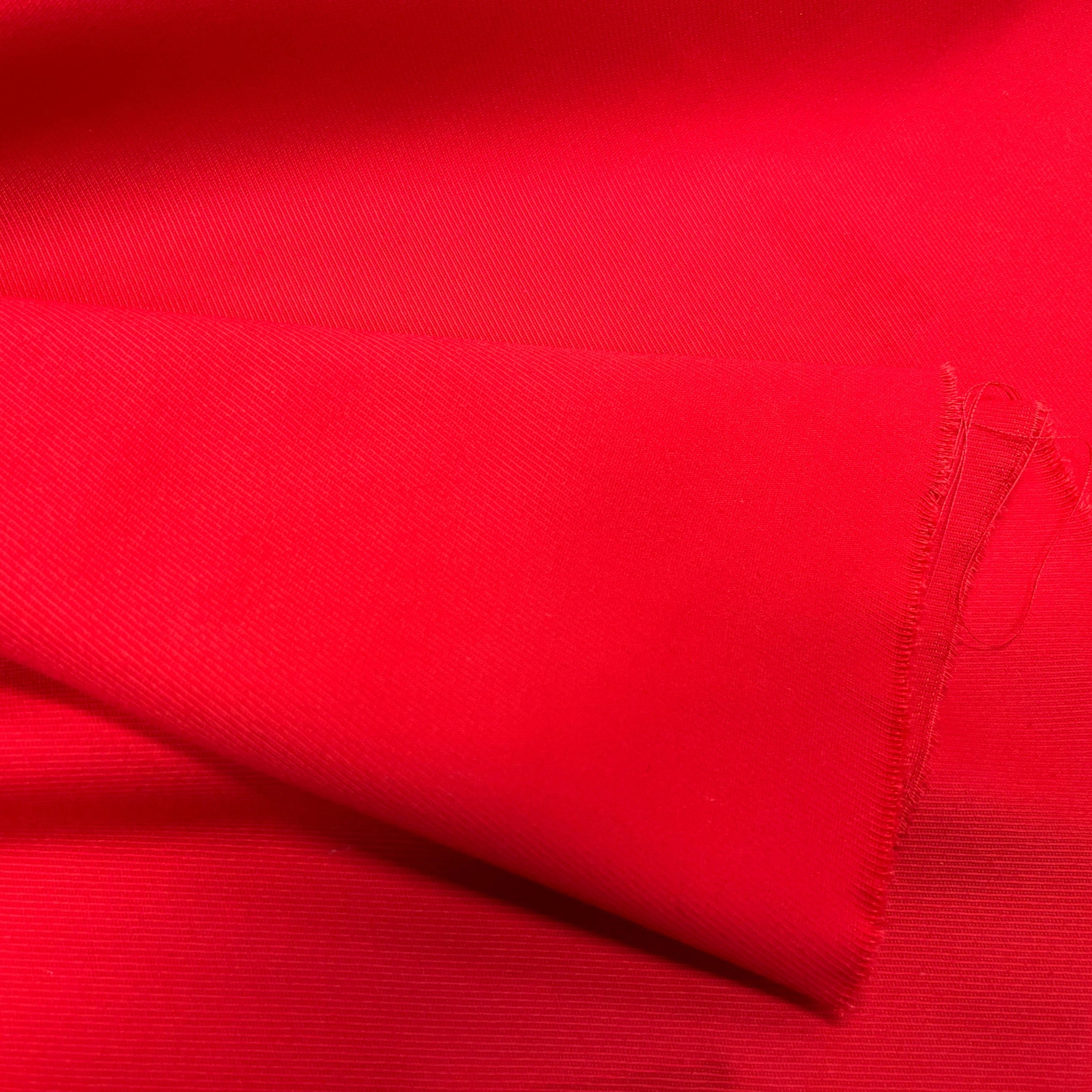 GABARDINE STRIÉE ROUGE 113CM - My Little Coupon