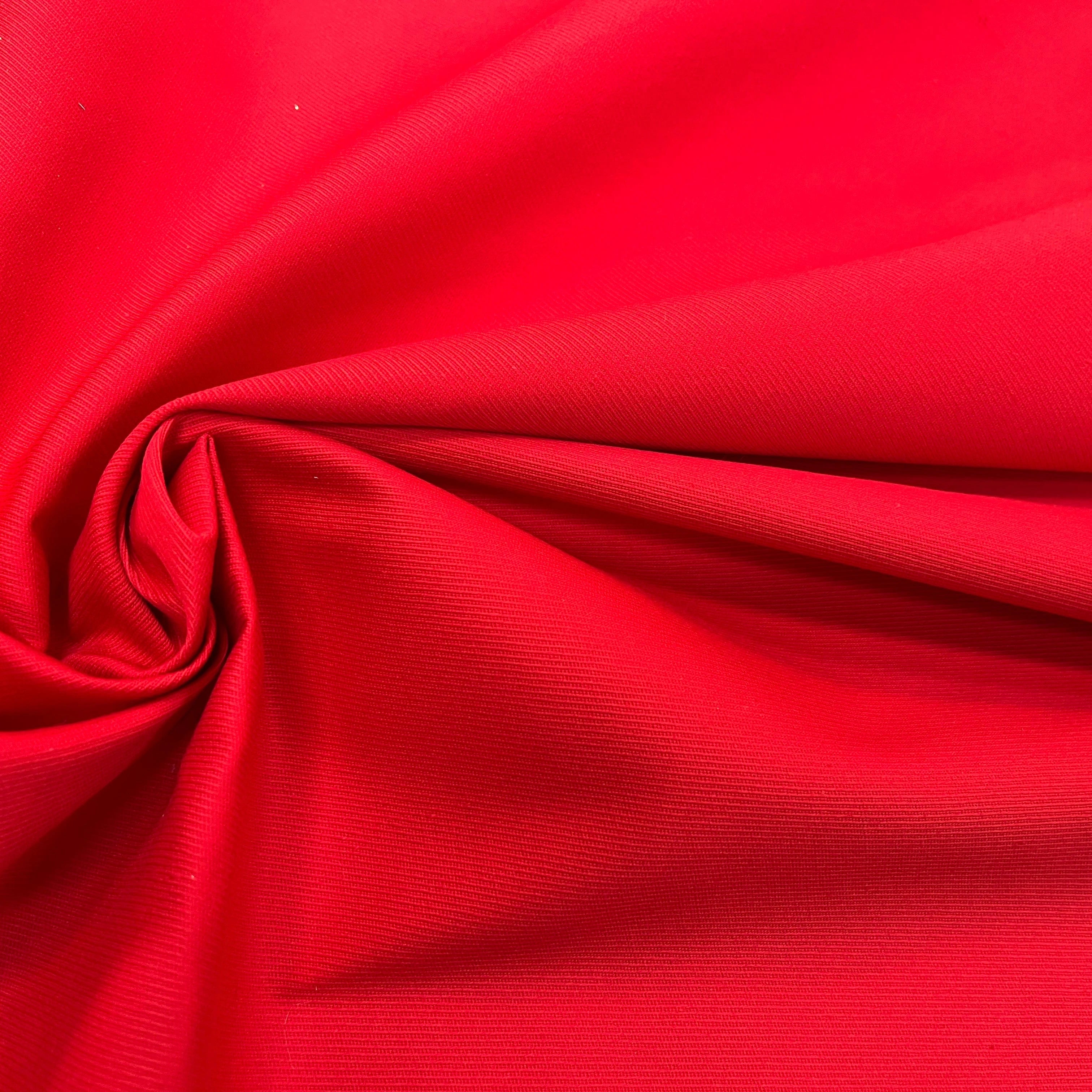 GABARDINE STRIÉE ROUGE 113CM - My Little Coupon