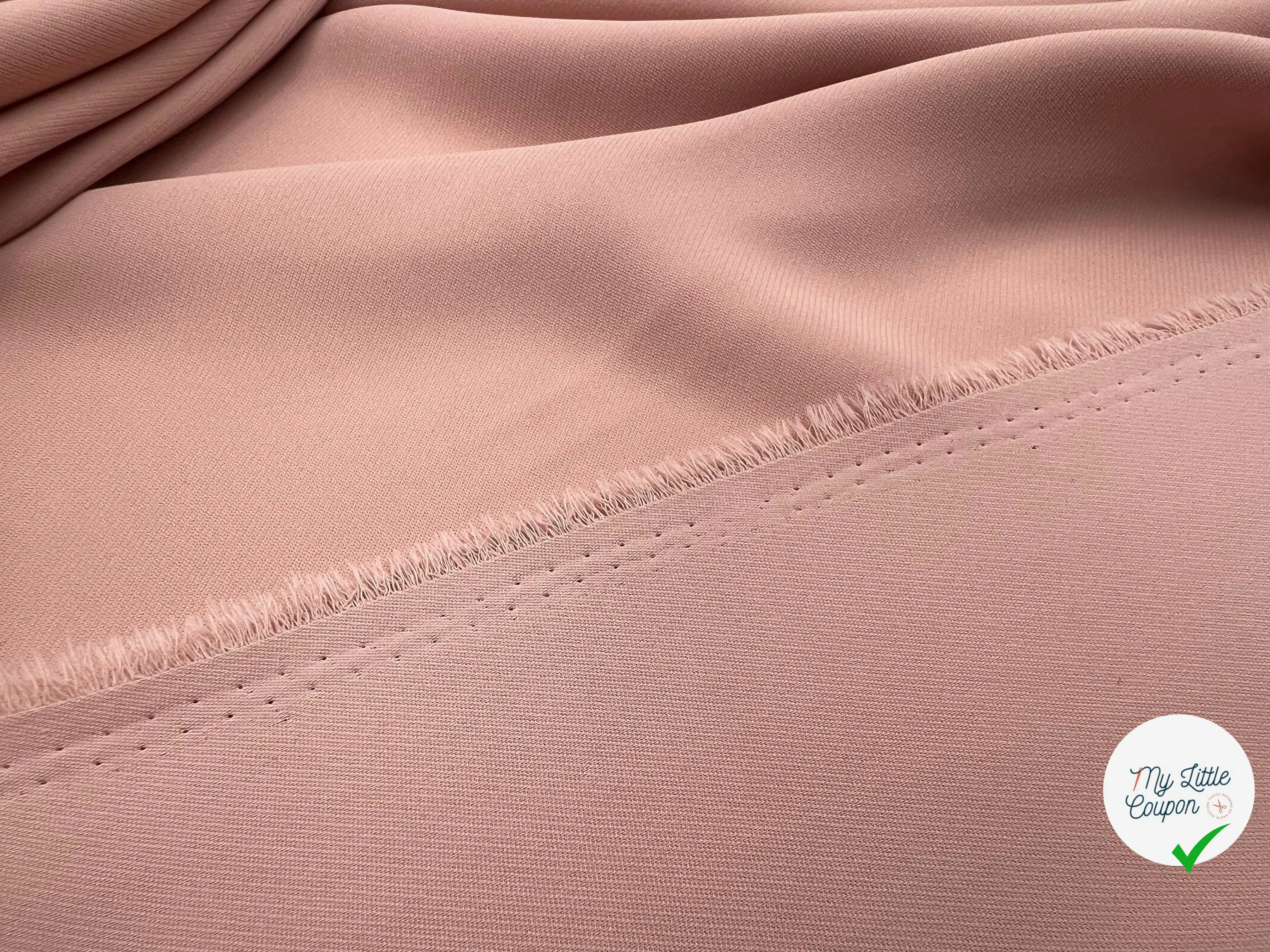 GABARDINE TWILL SOUPLE COLORI BLUSH - coupon de tissu de 3 mètres - My Little Coupon - tissu - coudre