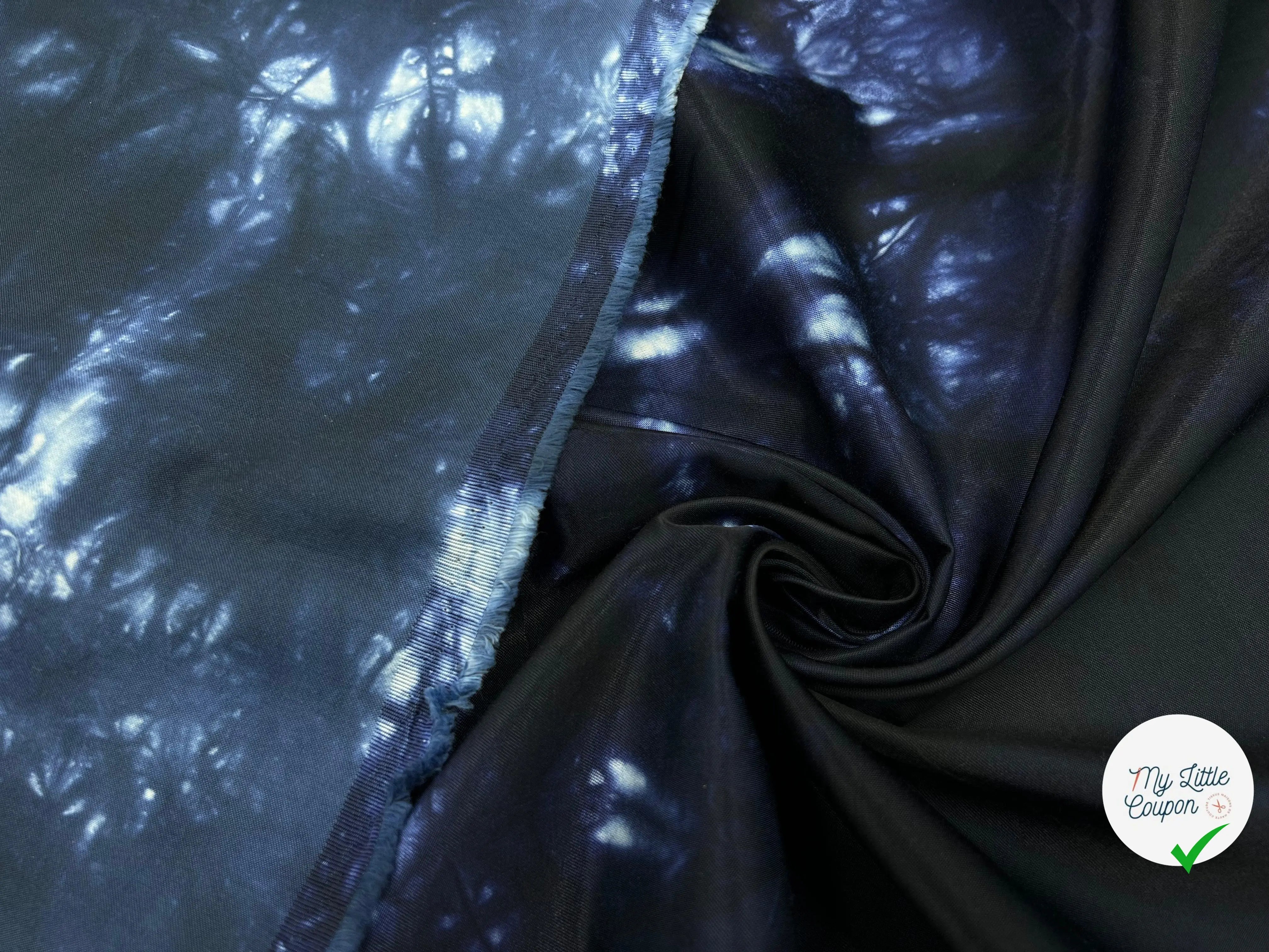 GABARDINE VISCOSE IMPRIMÉ TYE AND DYE - My Little Coupon - tissu - coudre