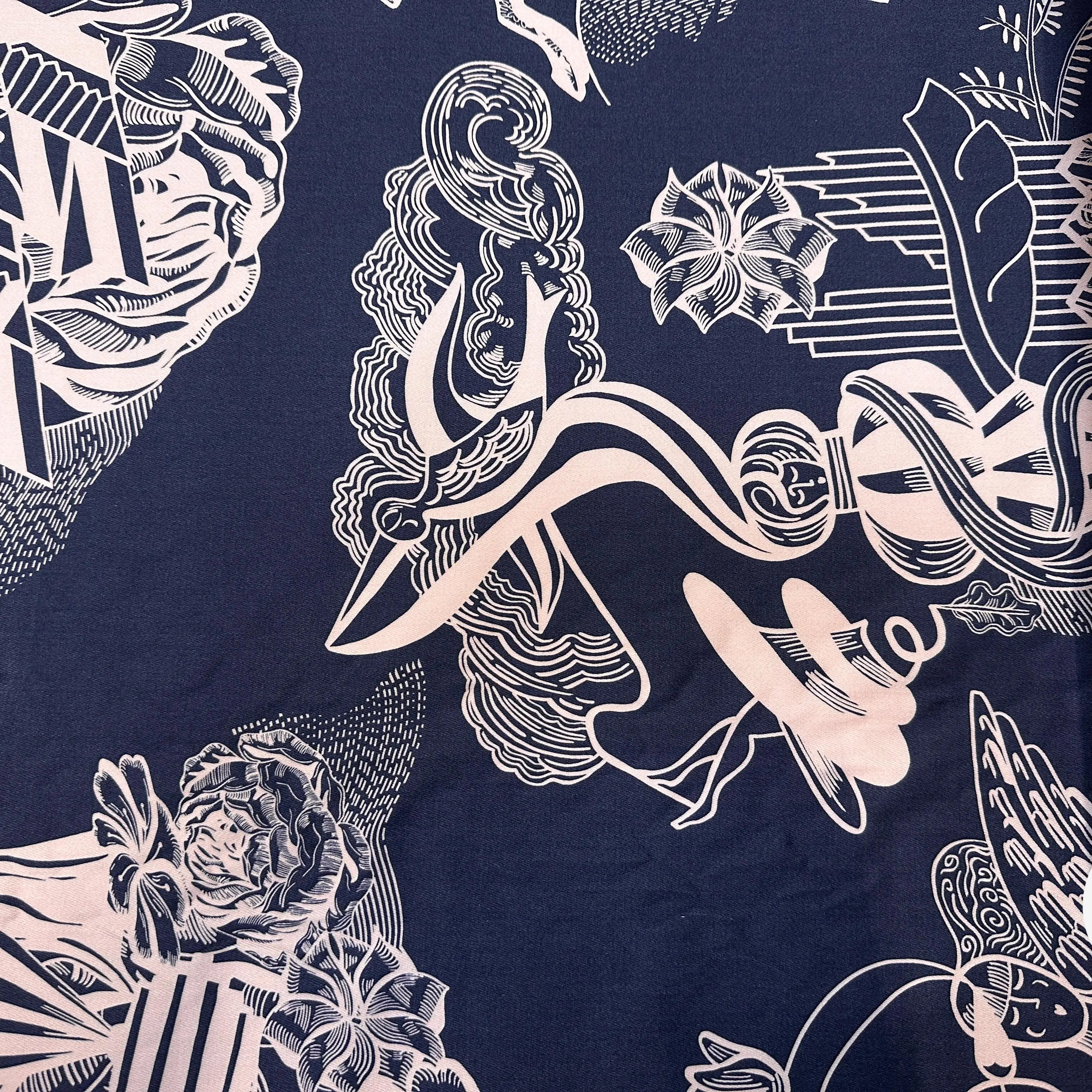 GABARDINE VISCOSE STRECTH IMPRIMÉE - My Little Coupon