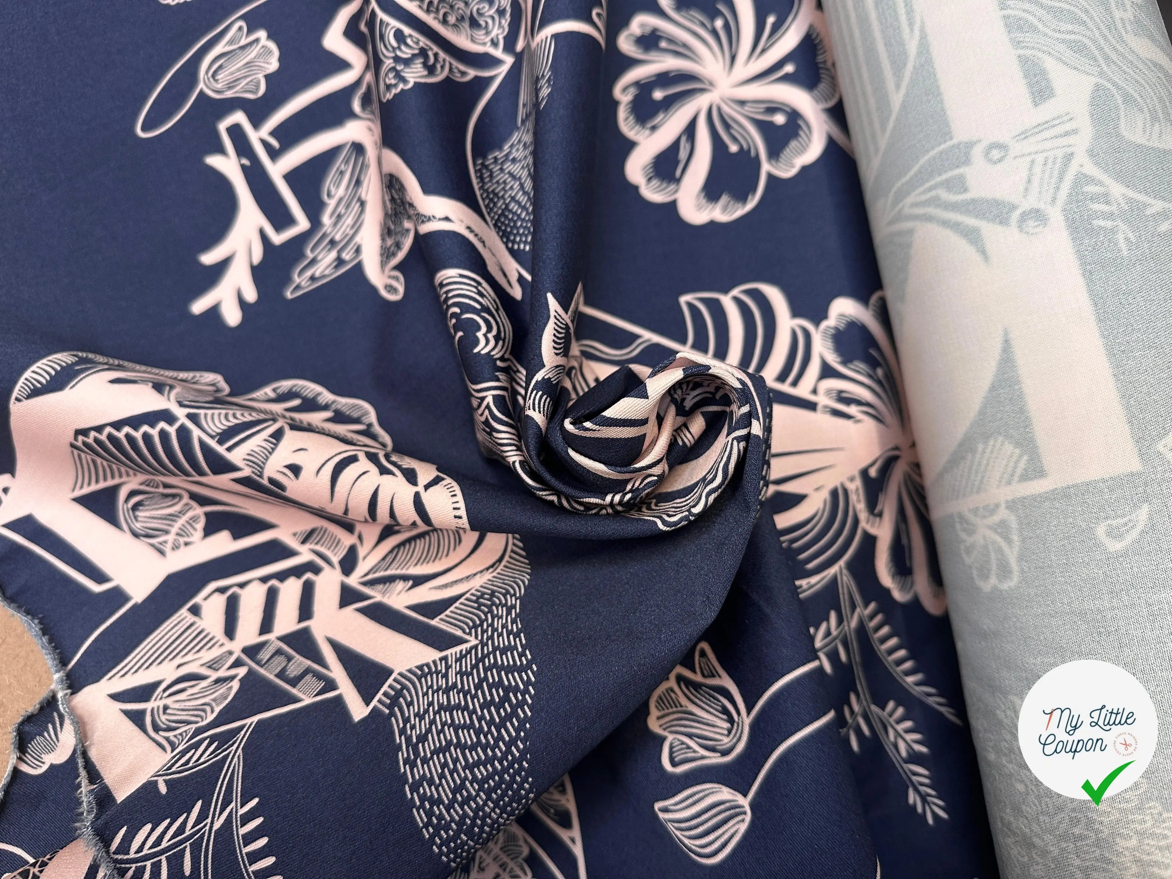 GABARDINE VISCOSE STRECTH IMPRIMÉE - My Little Coupon