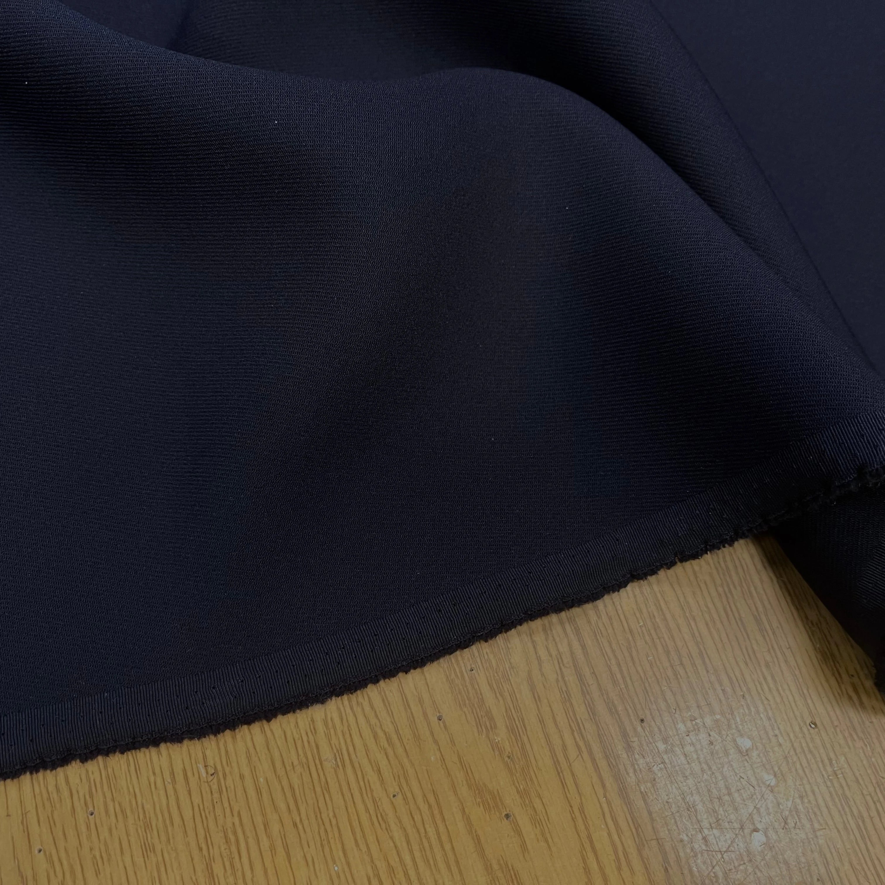 GABRDINE LOURDE SOUPLE POLYESTER MARINE 130CM - My Little Coupon