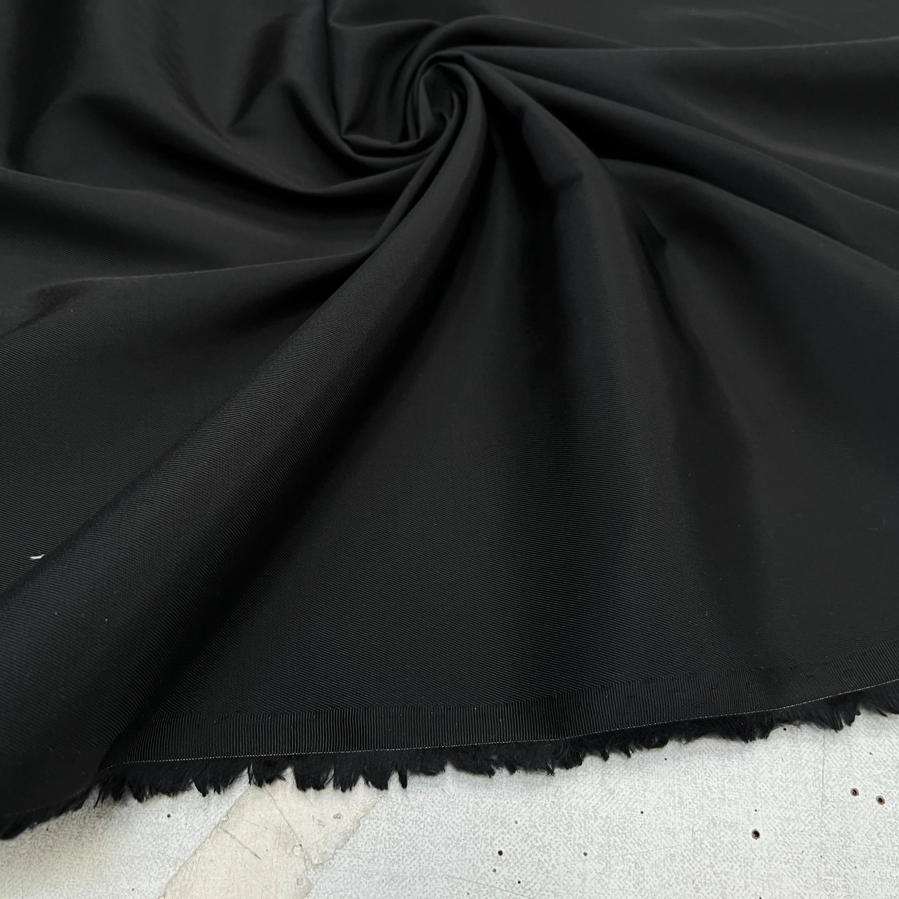 GABRDINE POLYAMIDE UNI NOIR - My Little Coupon