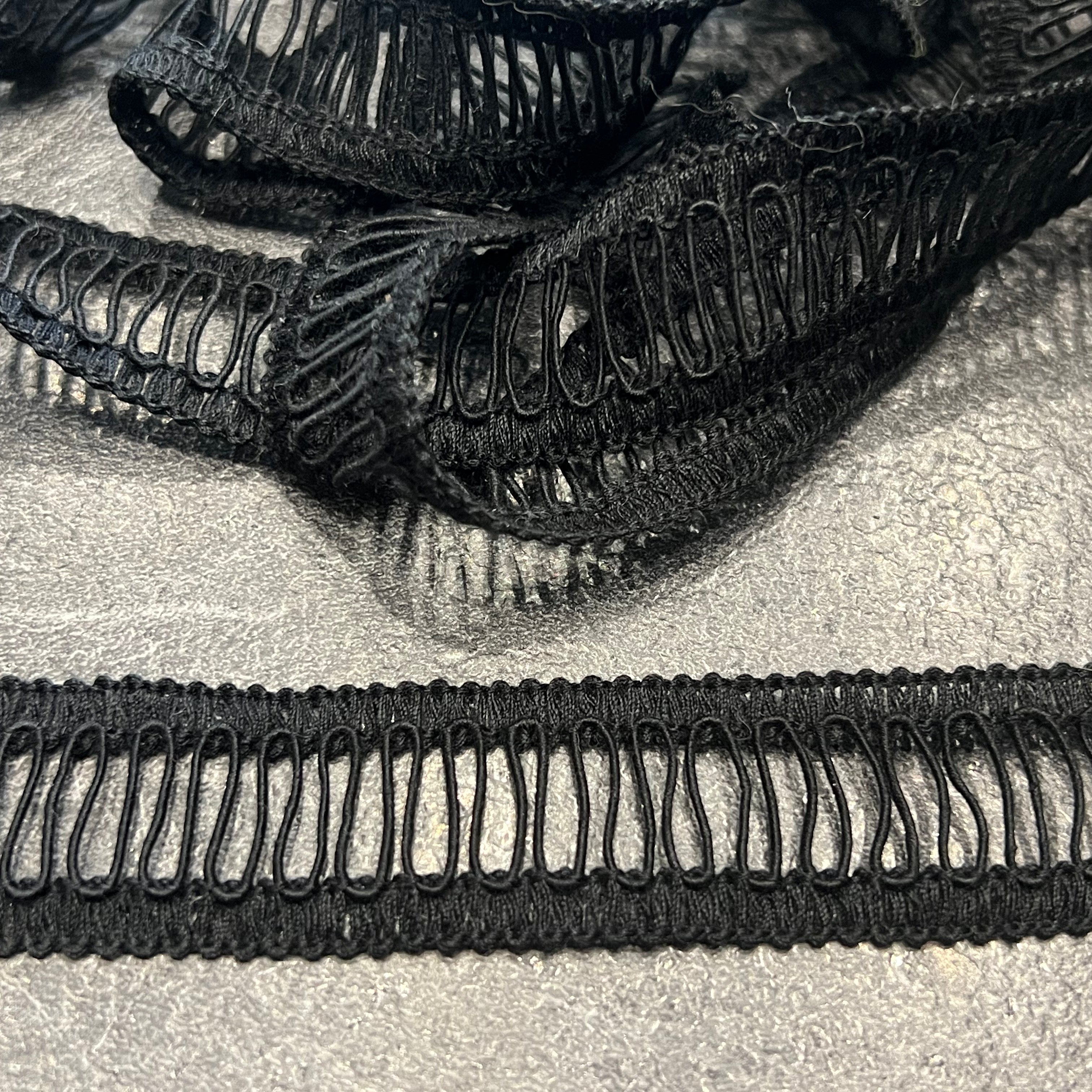 GALON AJOURÉ ÉCHELLE NOIR 25mm - My Little Coupon