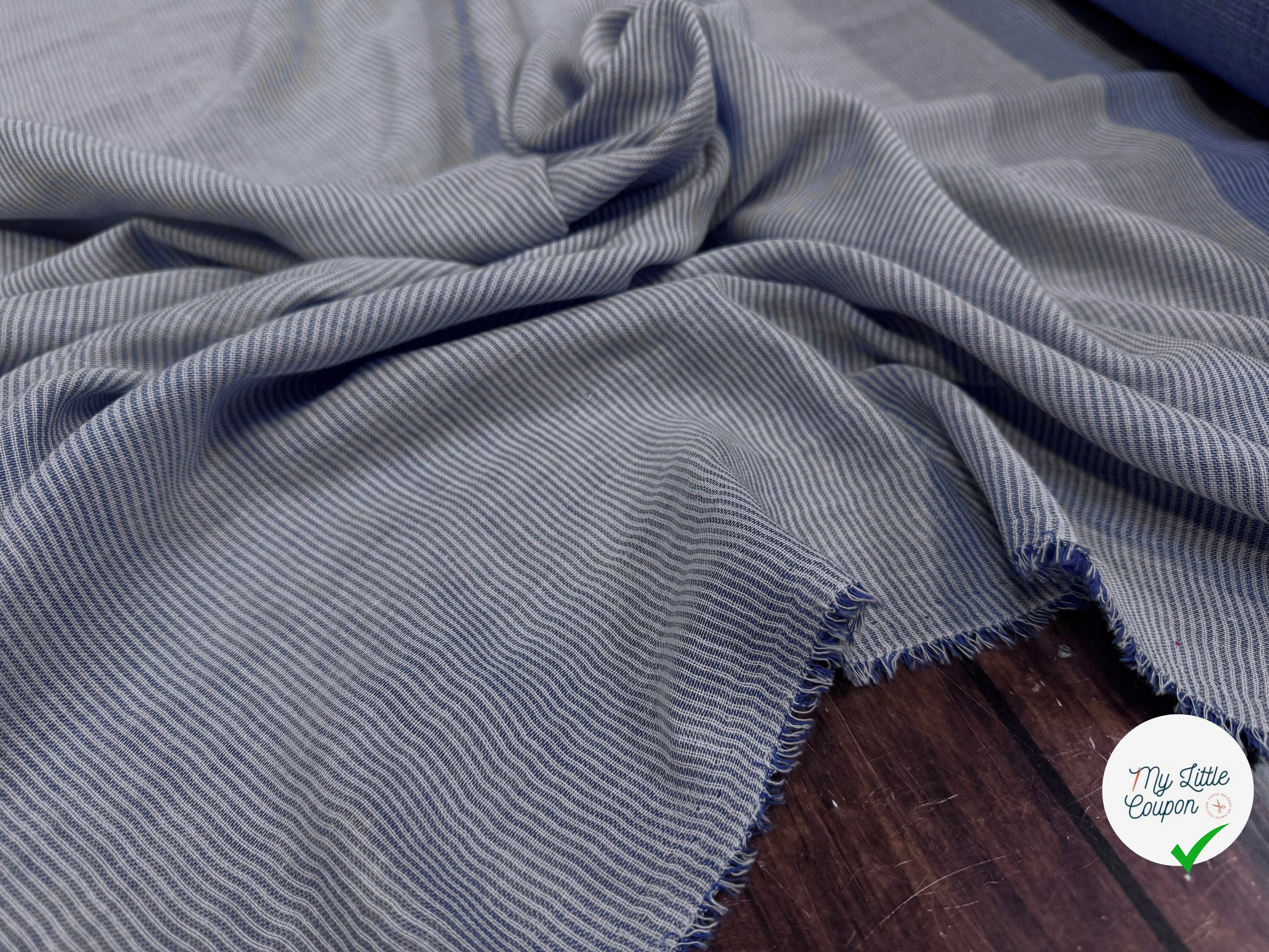 GAZE DE COTON CHAMBRAY DOUBLE FACE - My Little Coupon