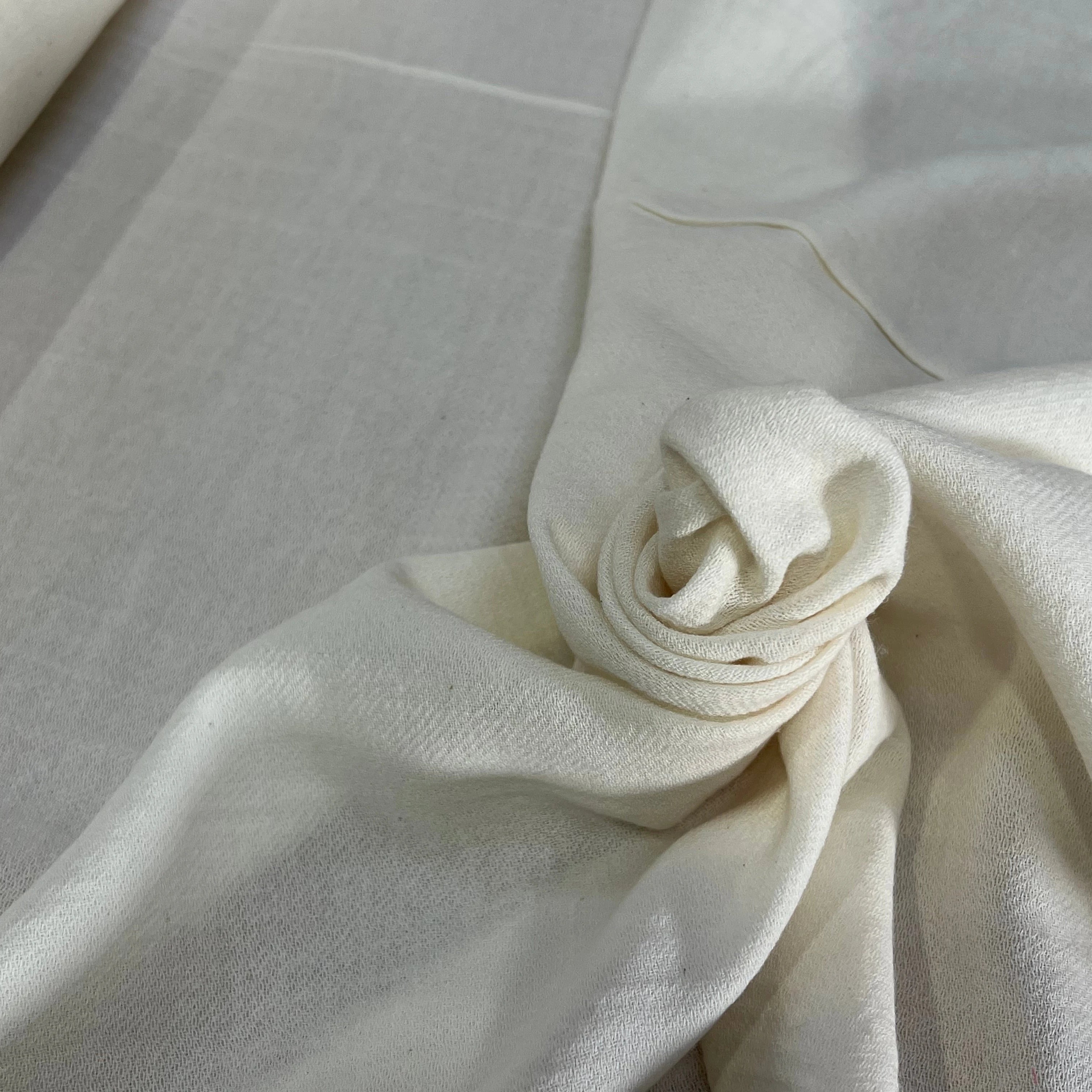 GAZE DE COTON LAINE BLANC CASSÉE 10% LAINE - My Little Coupon