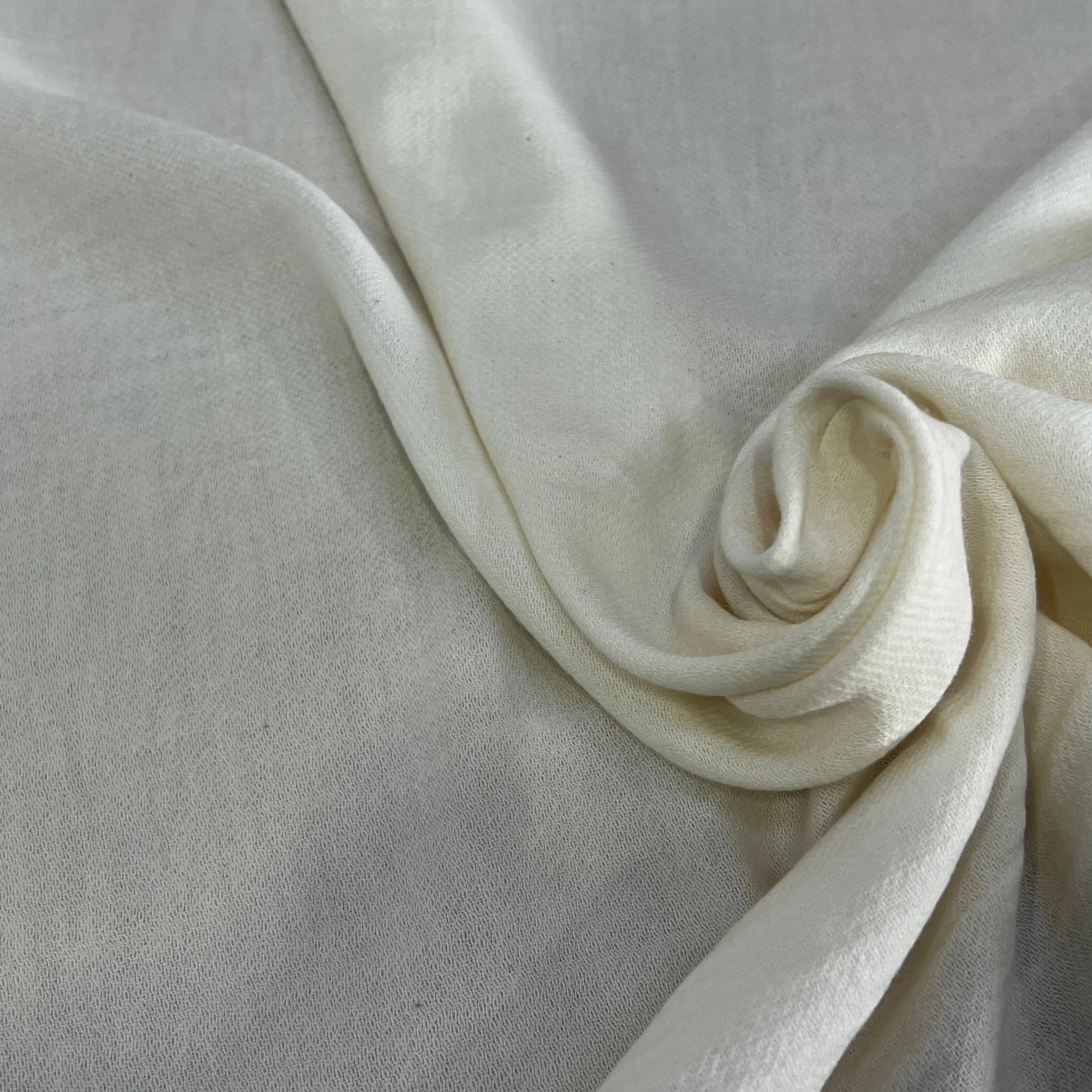 GAZE DE COTON LAINE BLANC CASSÉE 10% LAINE - My Little Coupon