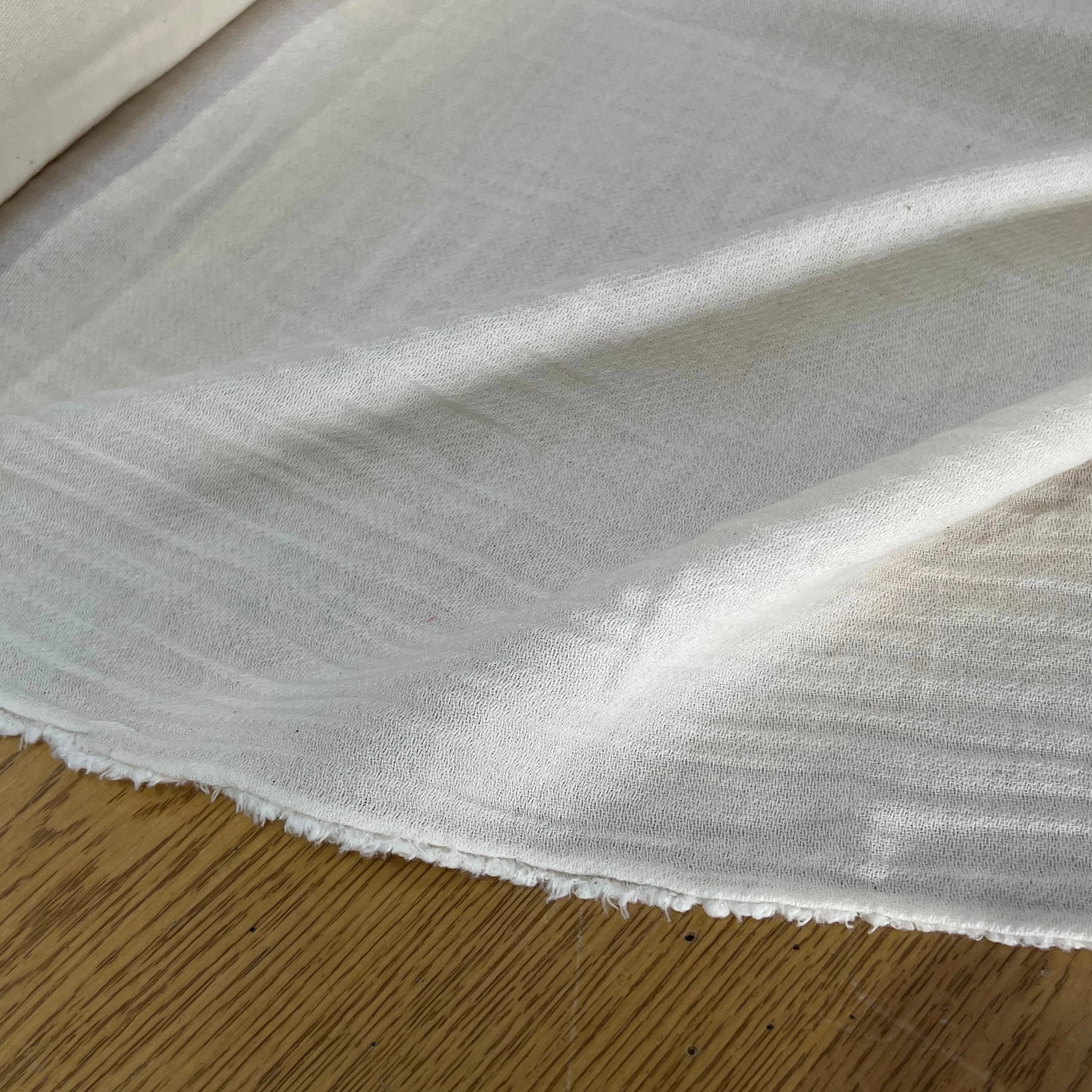 GAZE DE COTON LAINE BLANC CASSÉE 10% LAINE - My Little Coupon