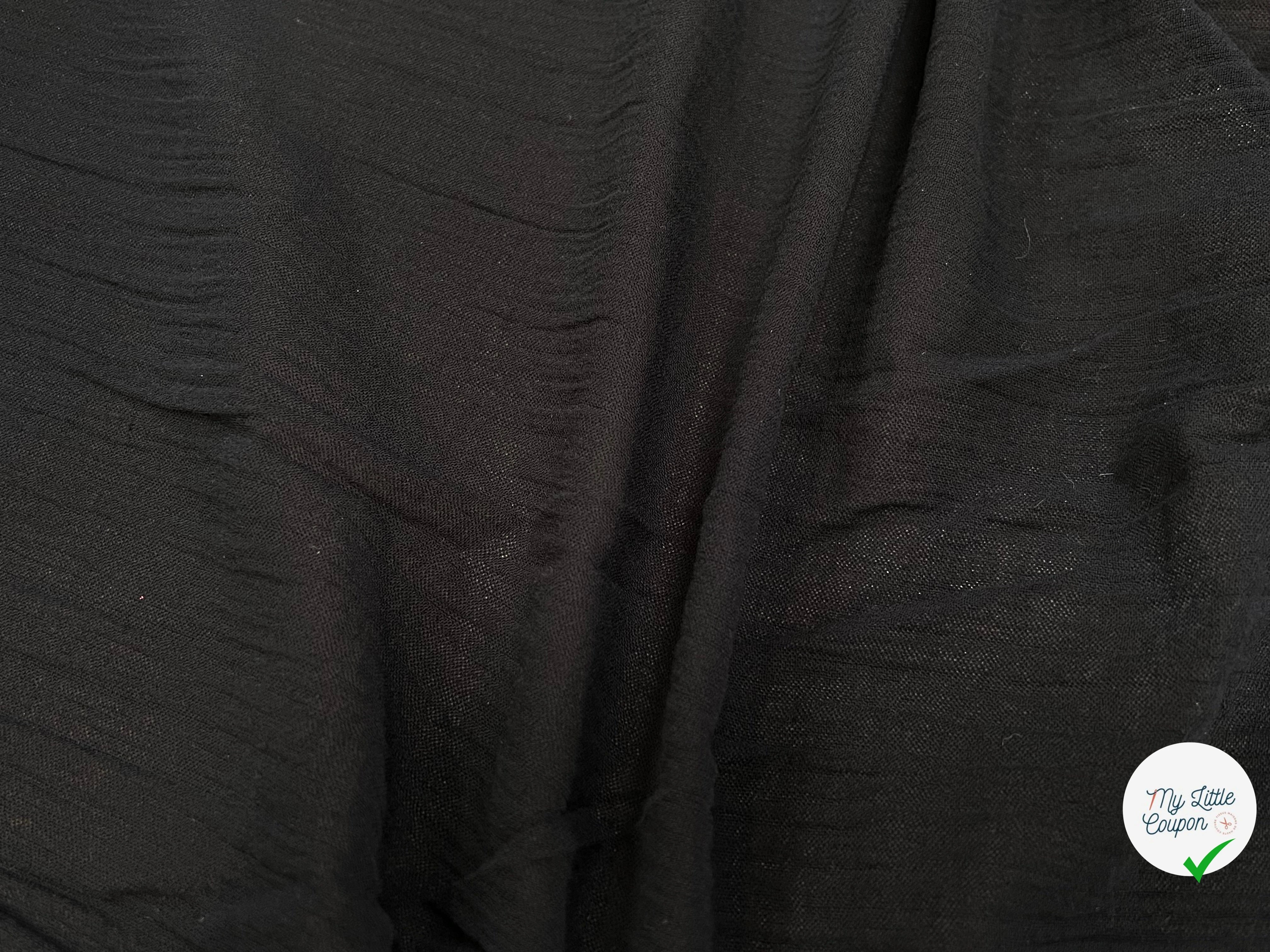 GAZE DE COTON NOIR 110CM - My Little Coupon